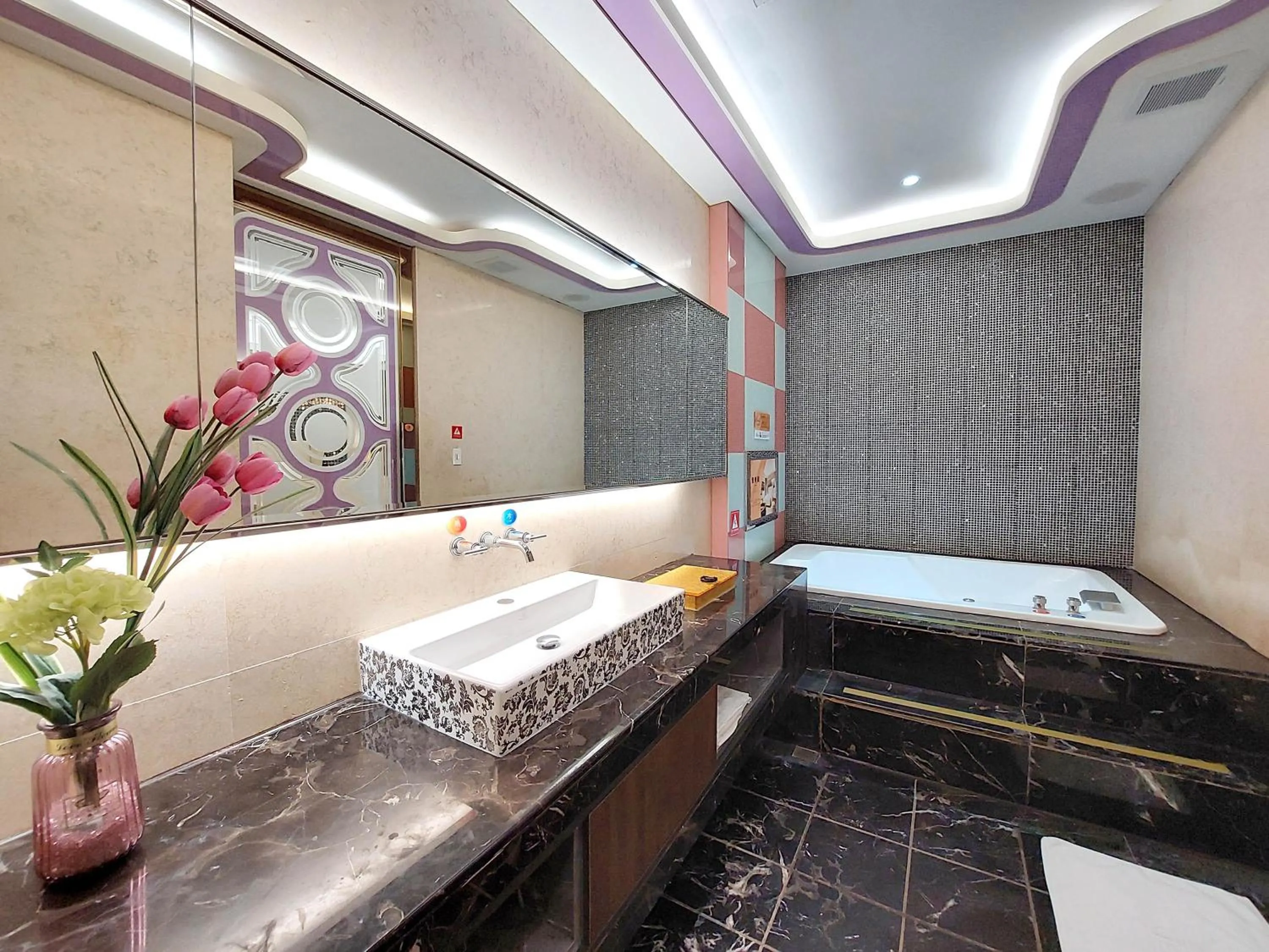Bathroom in Elysees Motel