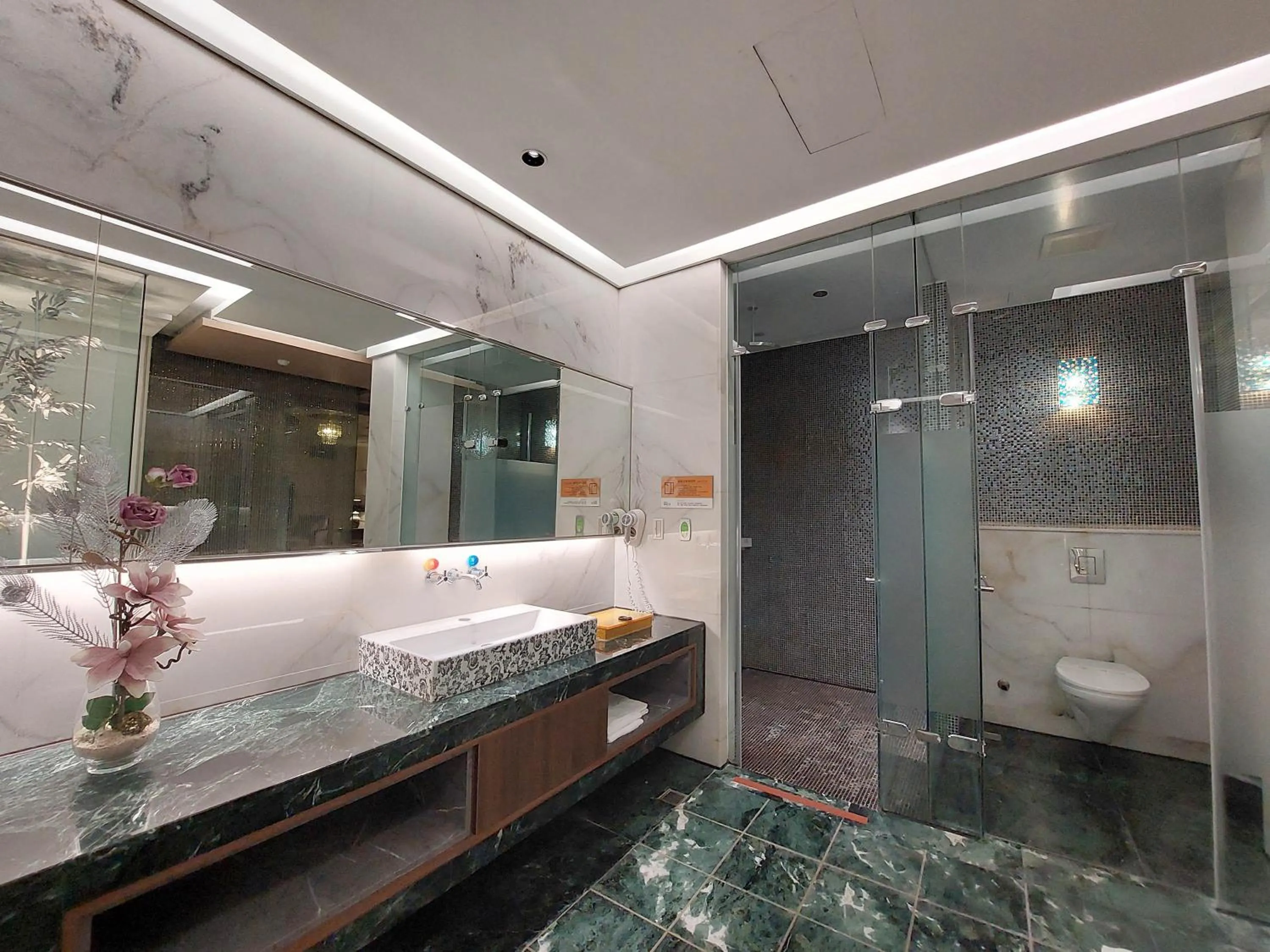 Shower in Elysees Motel