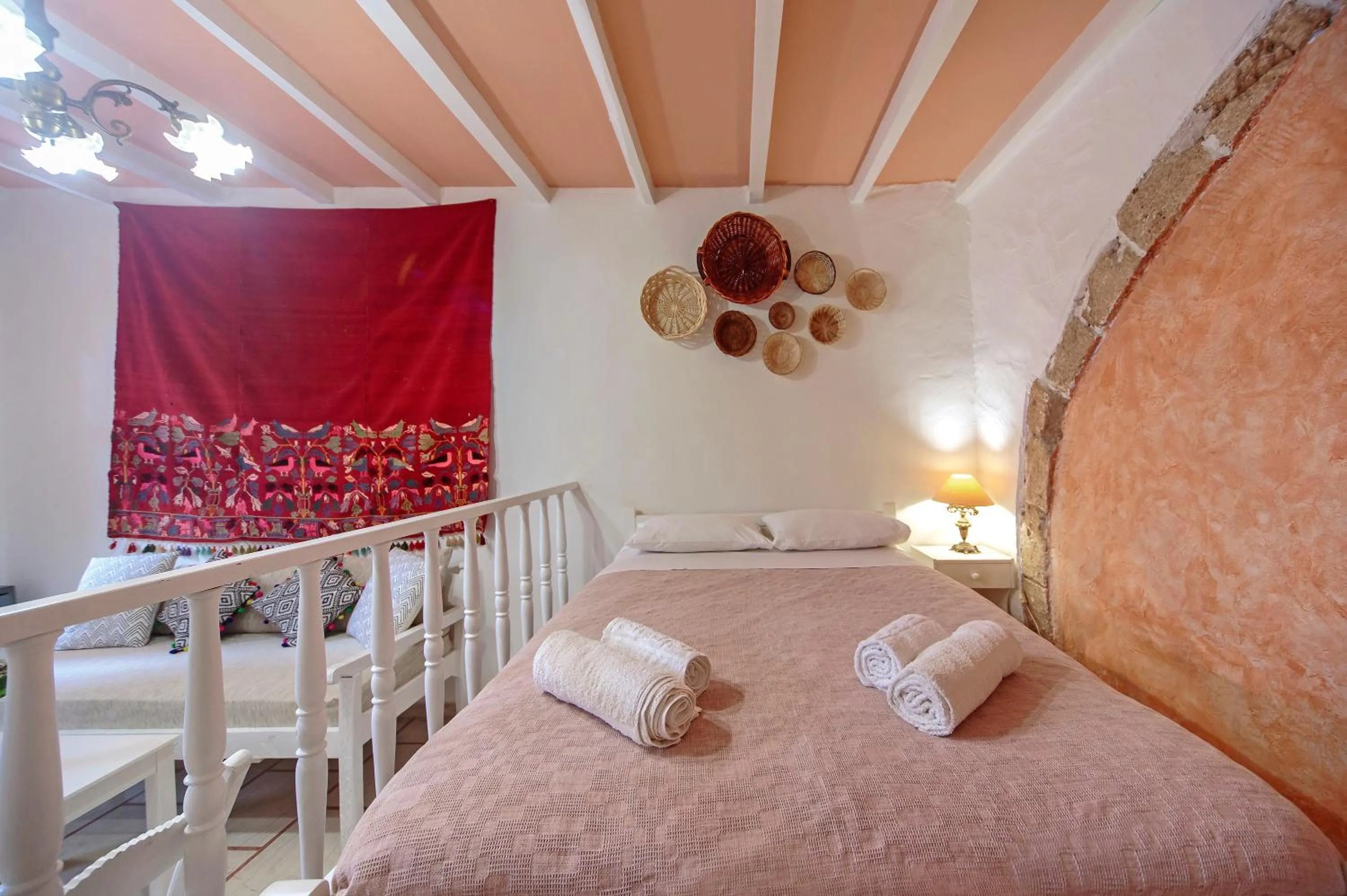 Bedroom in KasteliSuites