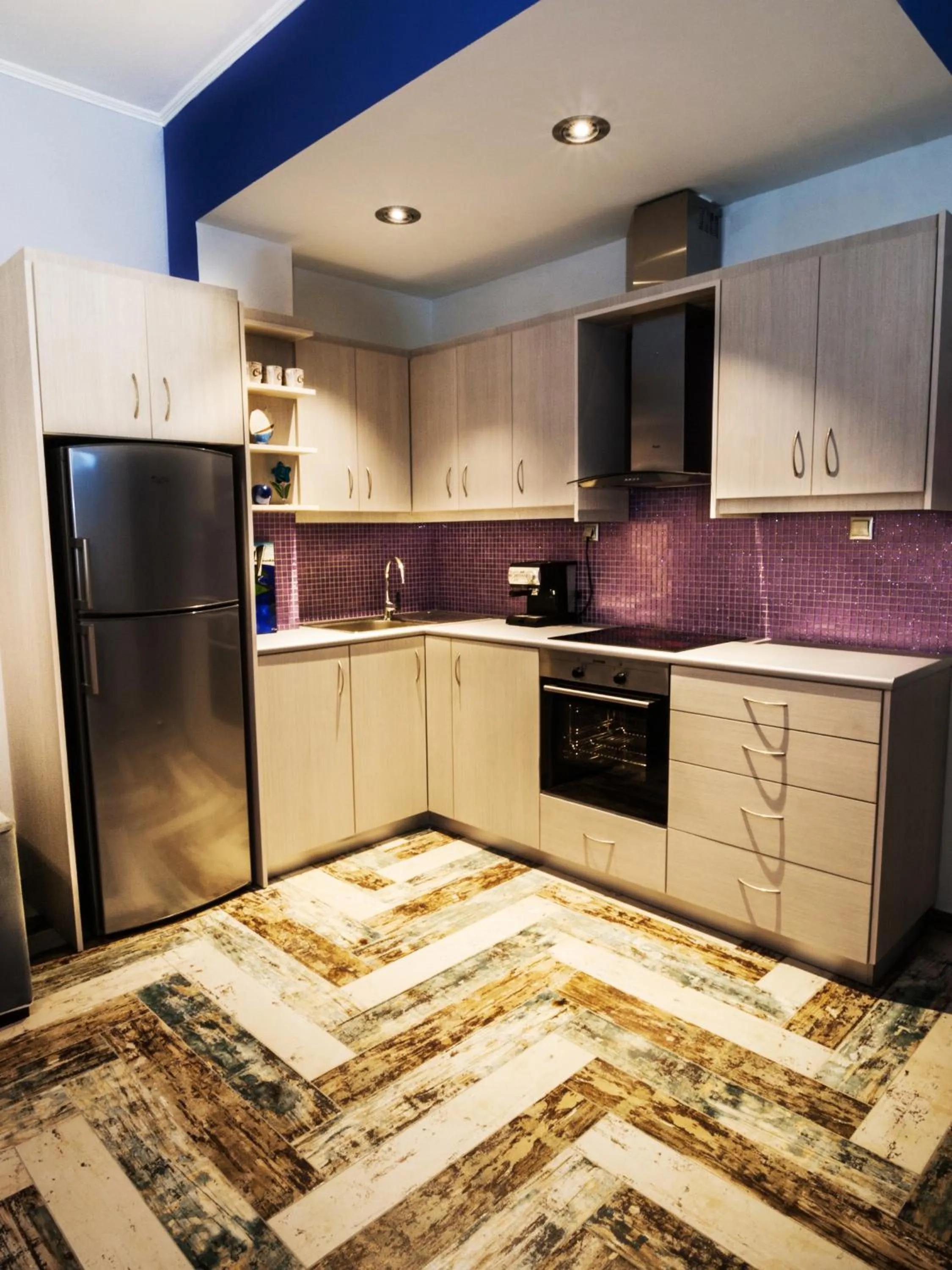 Kitchen or kitchenette in KasteliSuites