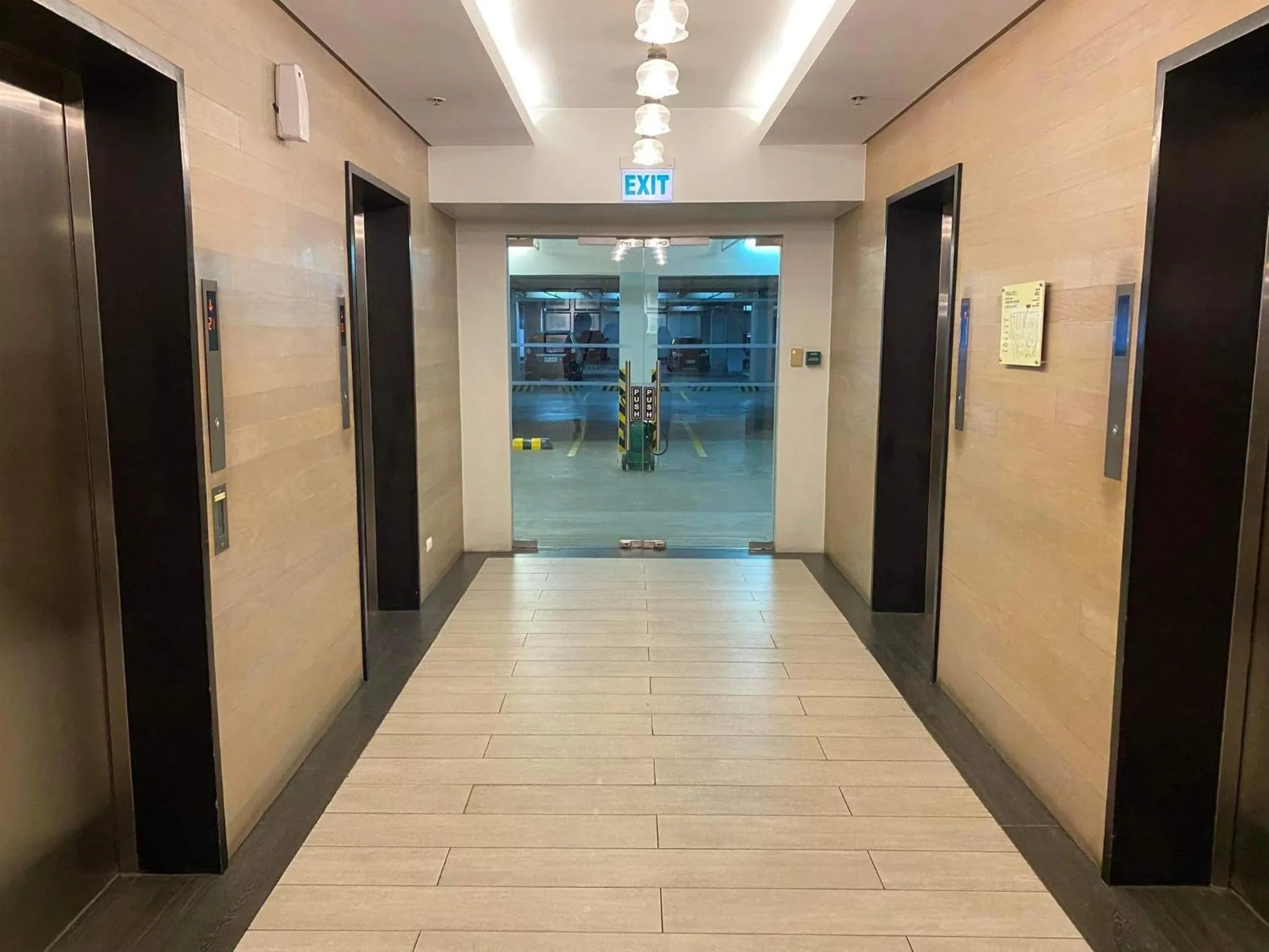 elevator in Fully furnished condo in Quezon City