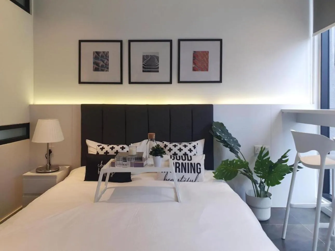 Bed in Scarletz Suites KLCC Twin Tower by Purple Orchid