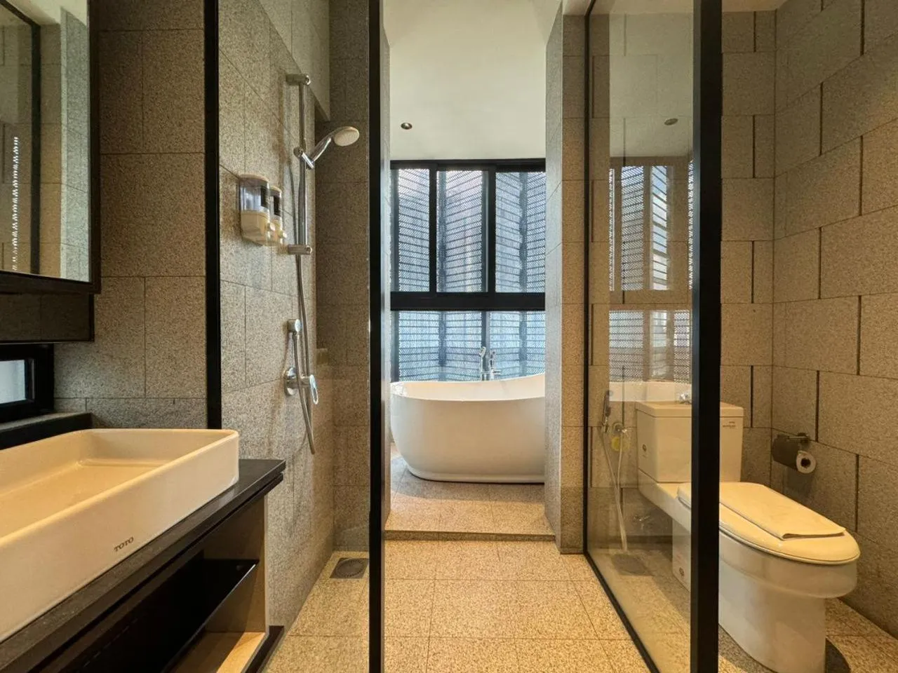 Shower in Scarletz Suites KLCC Twin Tower by Purple Orchid