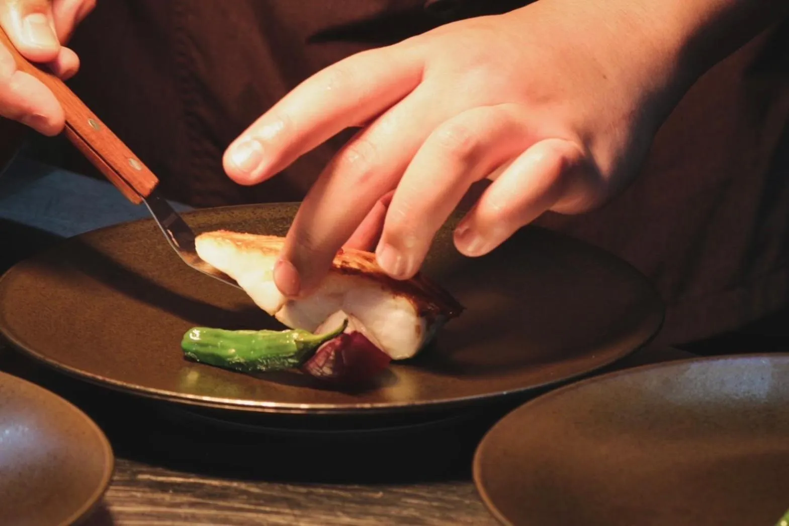 Food close-up in Satoyama Hotel Kanenone Tamba
