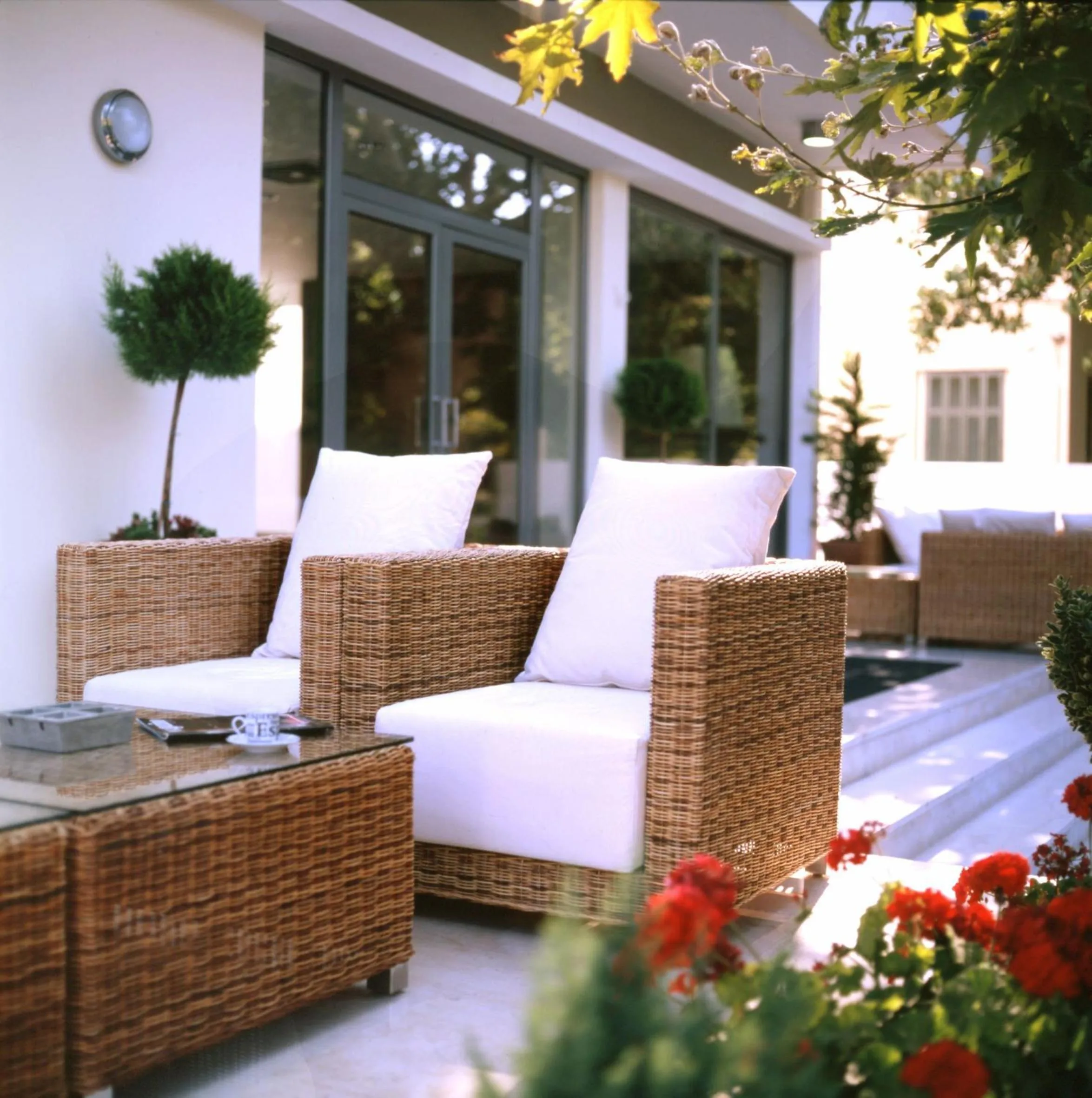 Patio in Angela Downtown Hotel