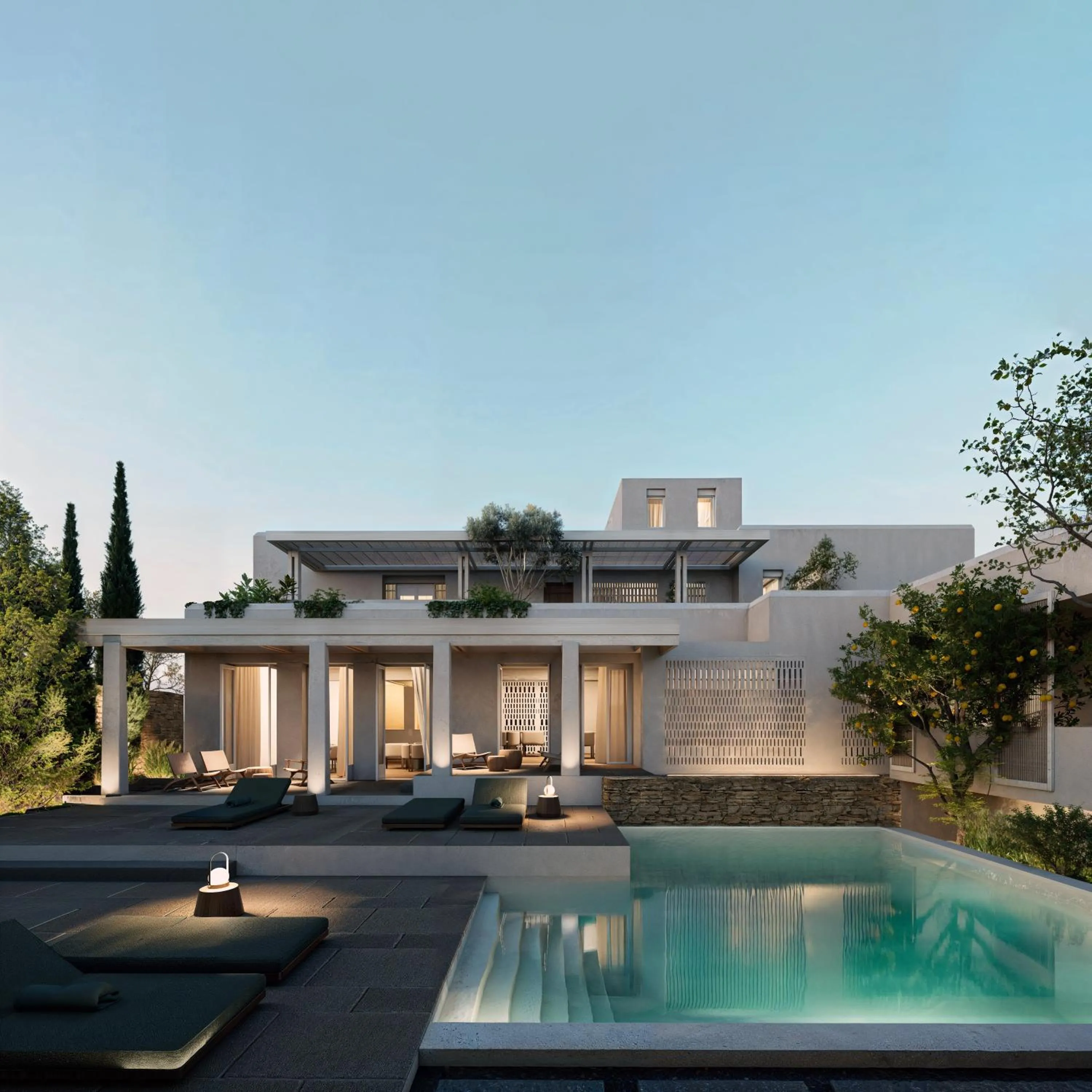 Property building in Meros, Santikos Collection