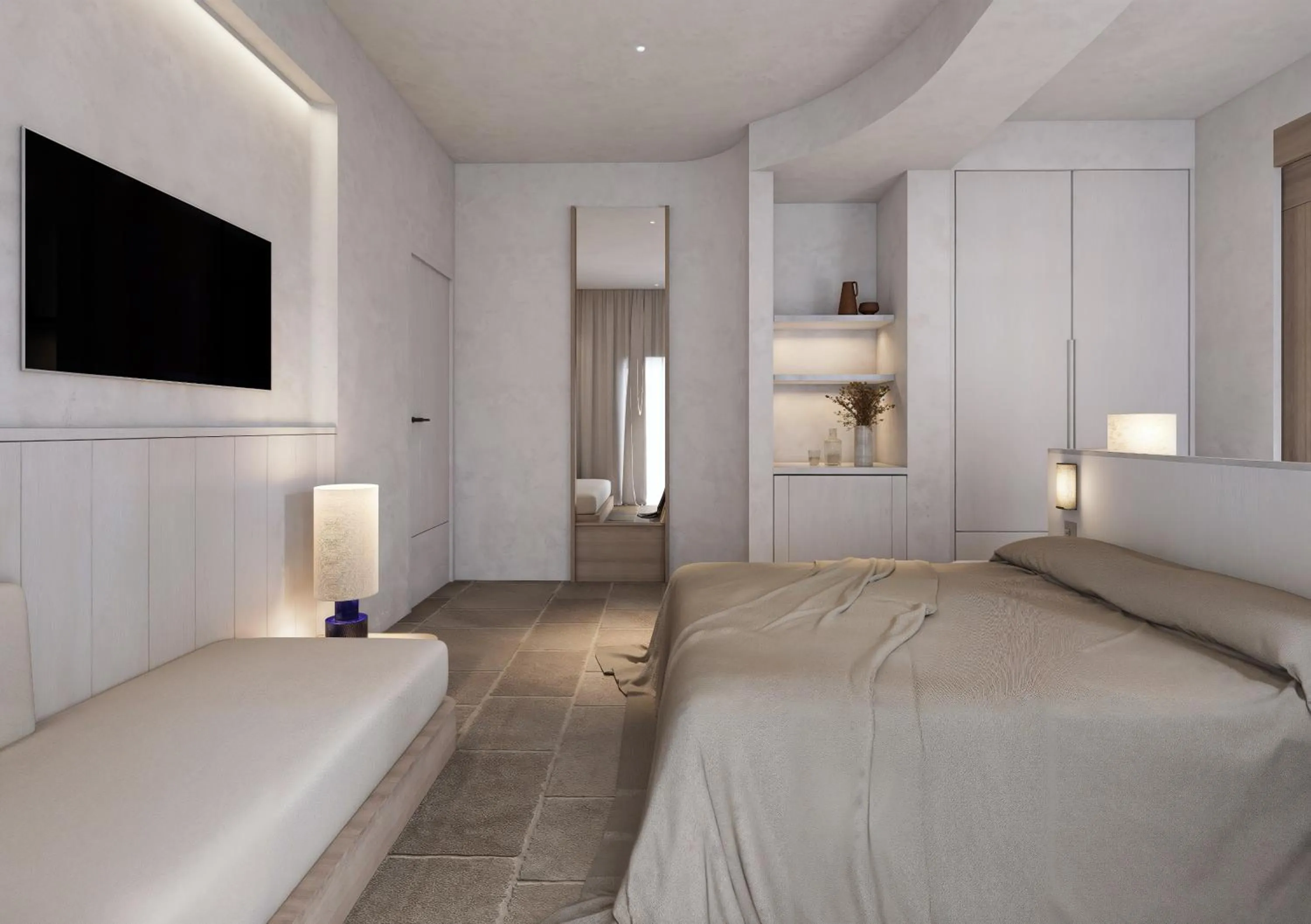 Bedroom, Bed in Meros, Santikos Collection