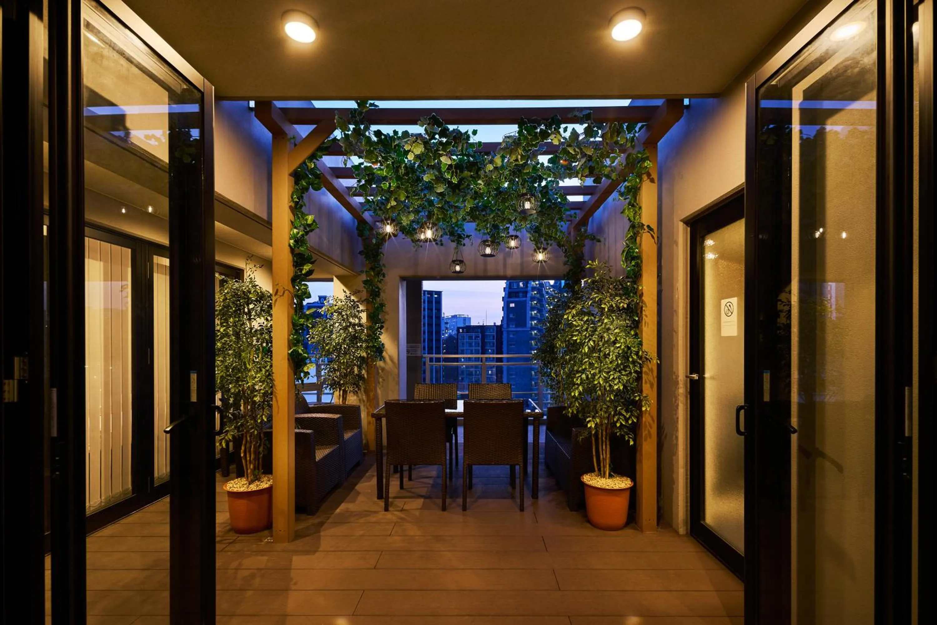 Patio in ALFACIO RIVERSIDE STAY HAKATA