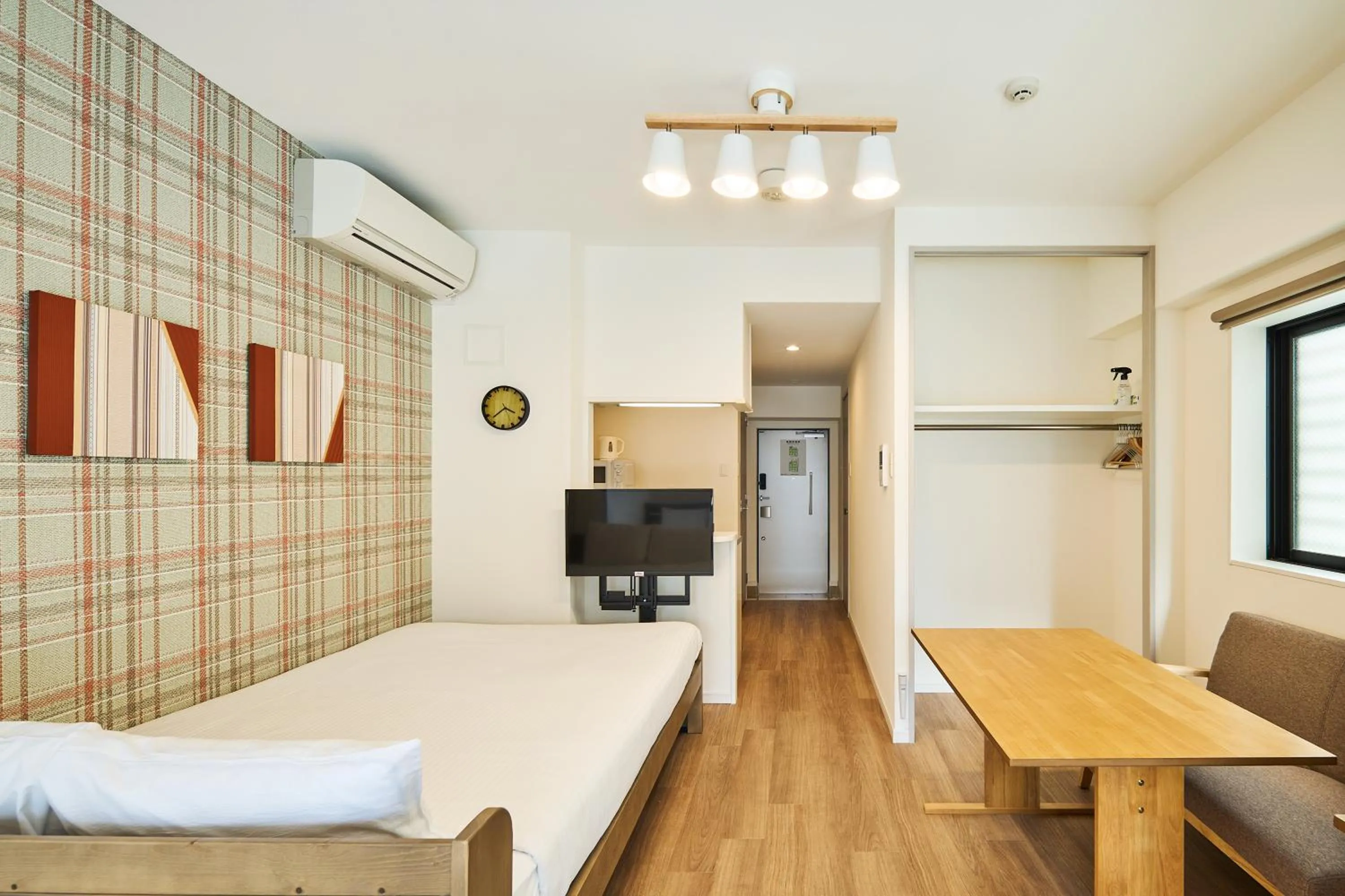 Bed in ALFACIO RIVERSIDE STAY HAKATA