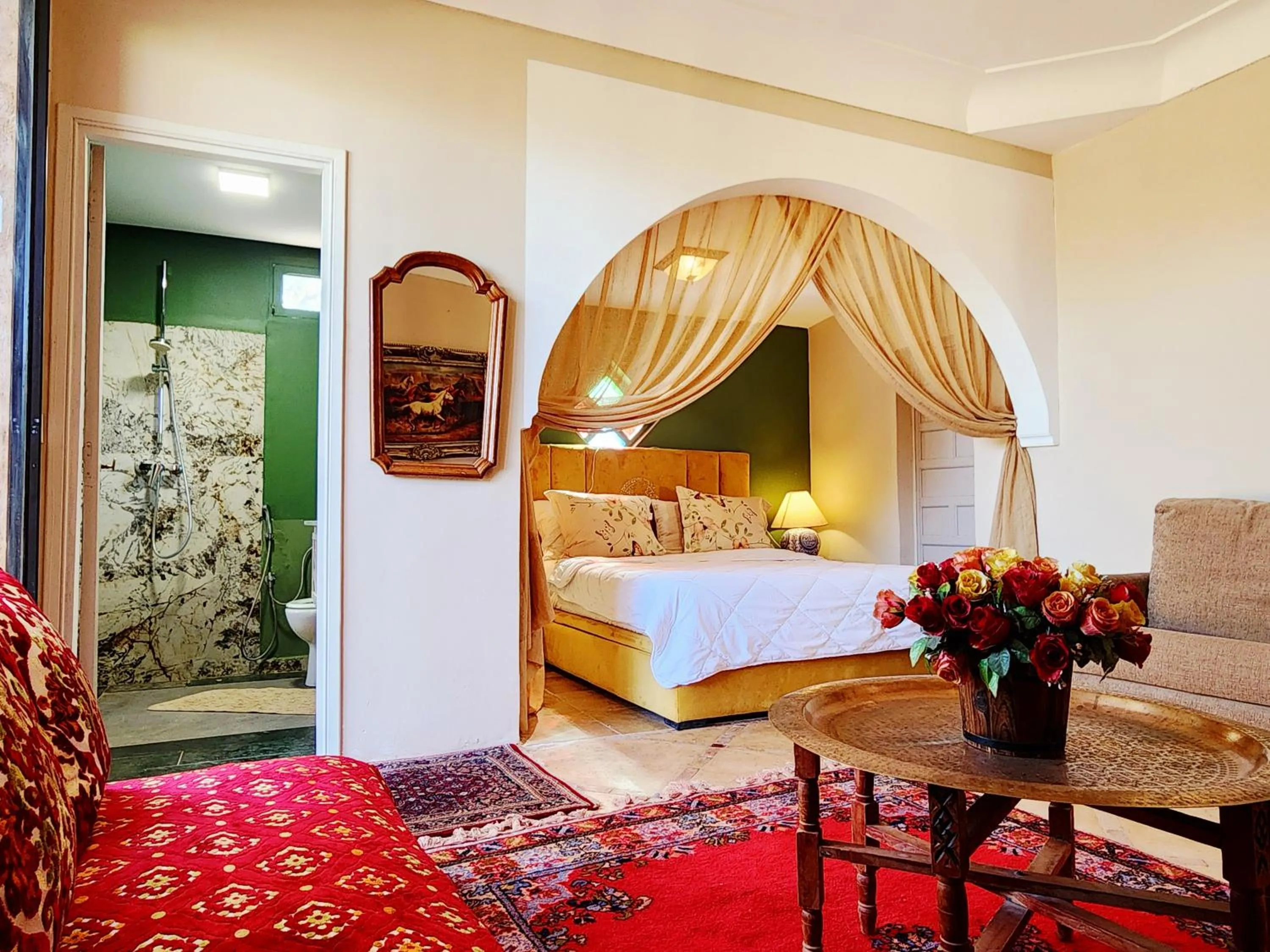 Bed in Riad salix d'agafay