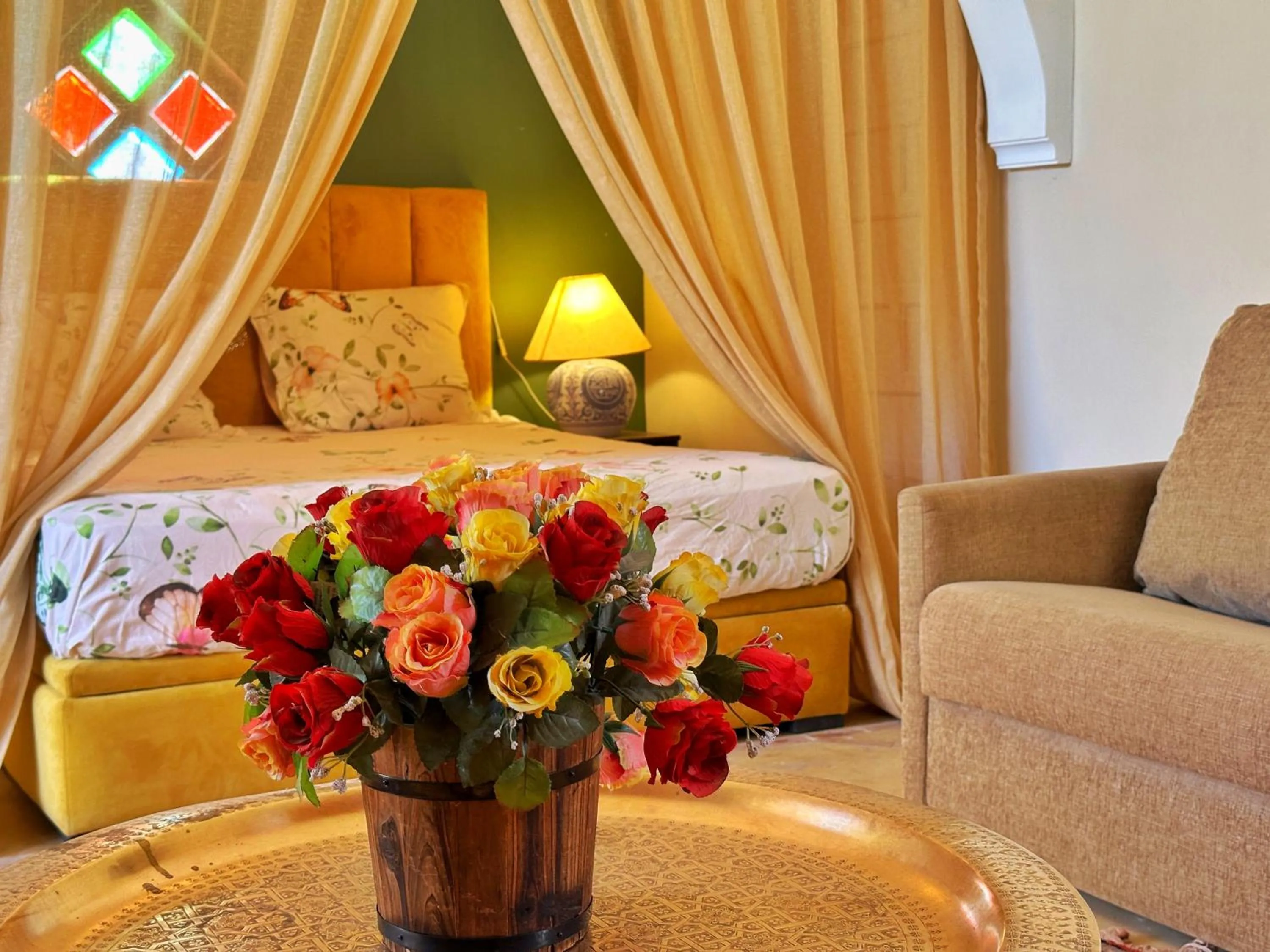 Double Room with Private Bathroom in Riad salix d'agafay