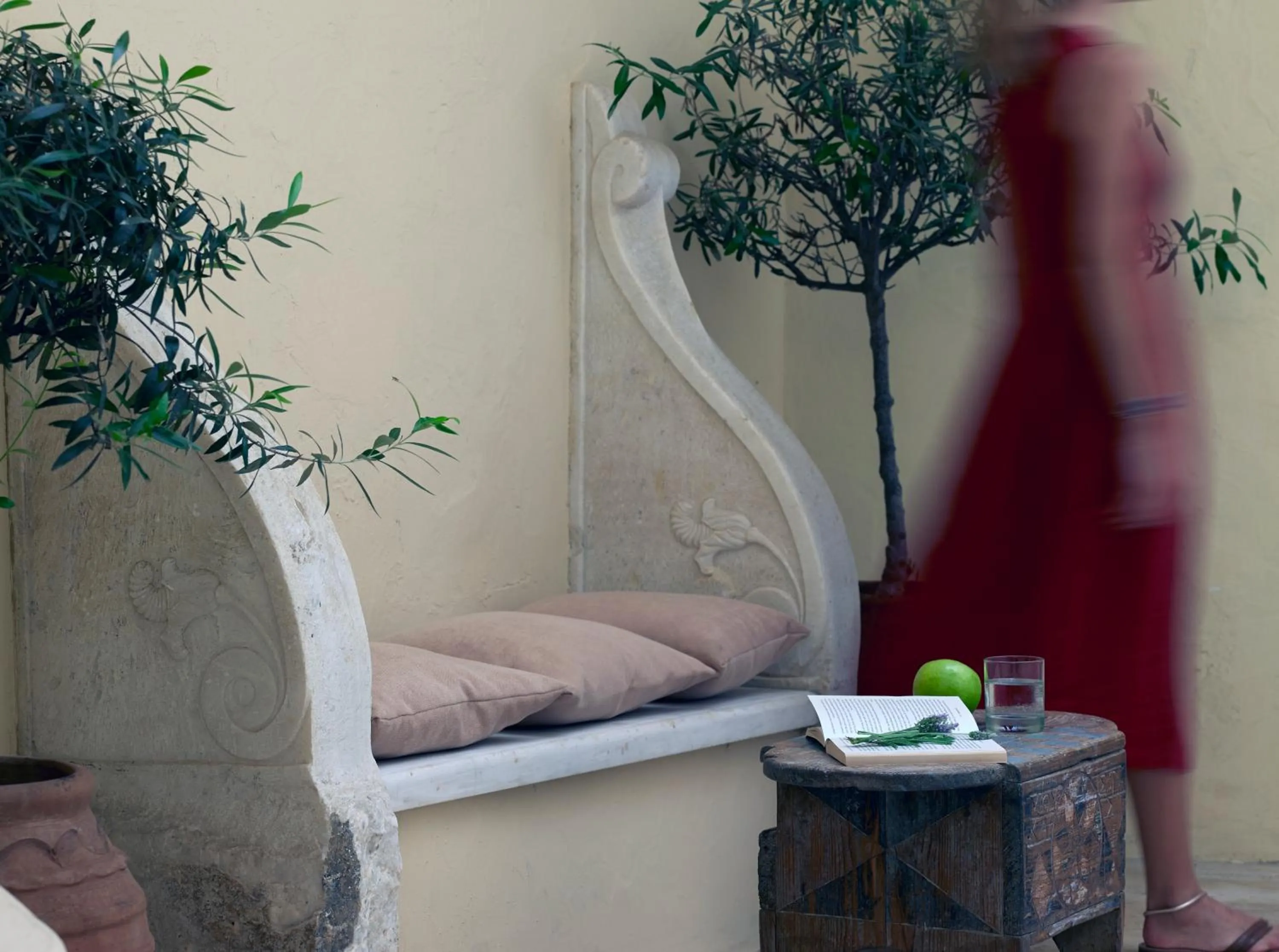 Decorative detail in Zannos Melathron