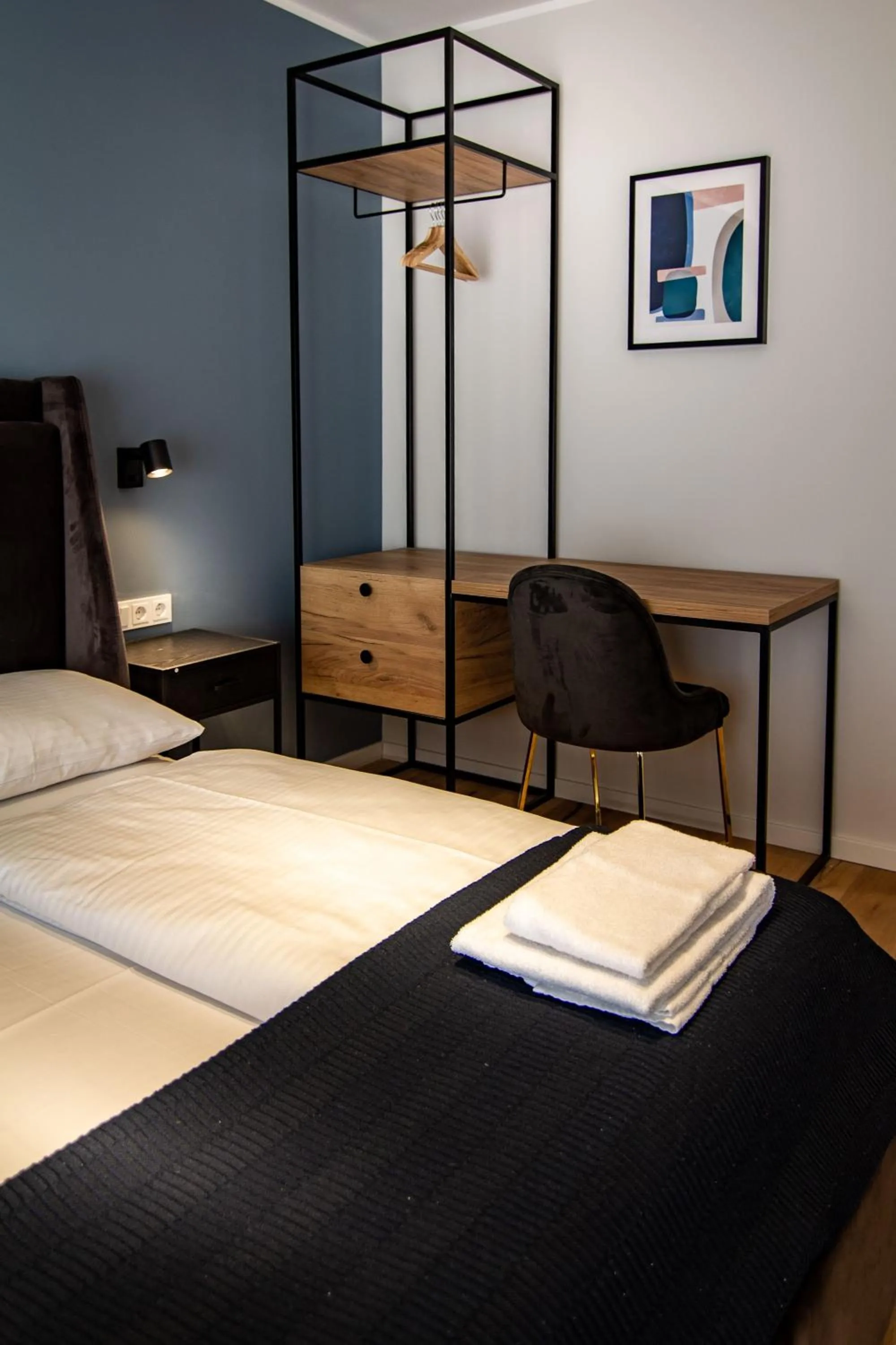 Bed in Sleep Inn Medienhafen Suites
