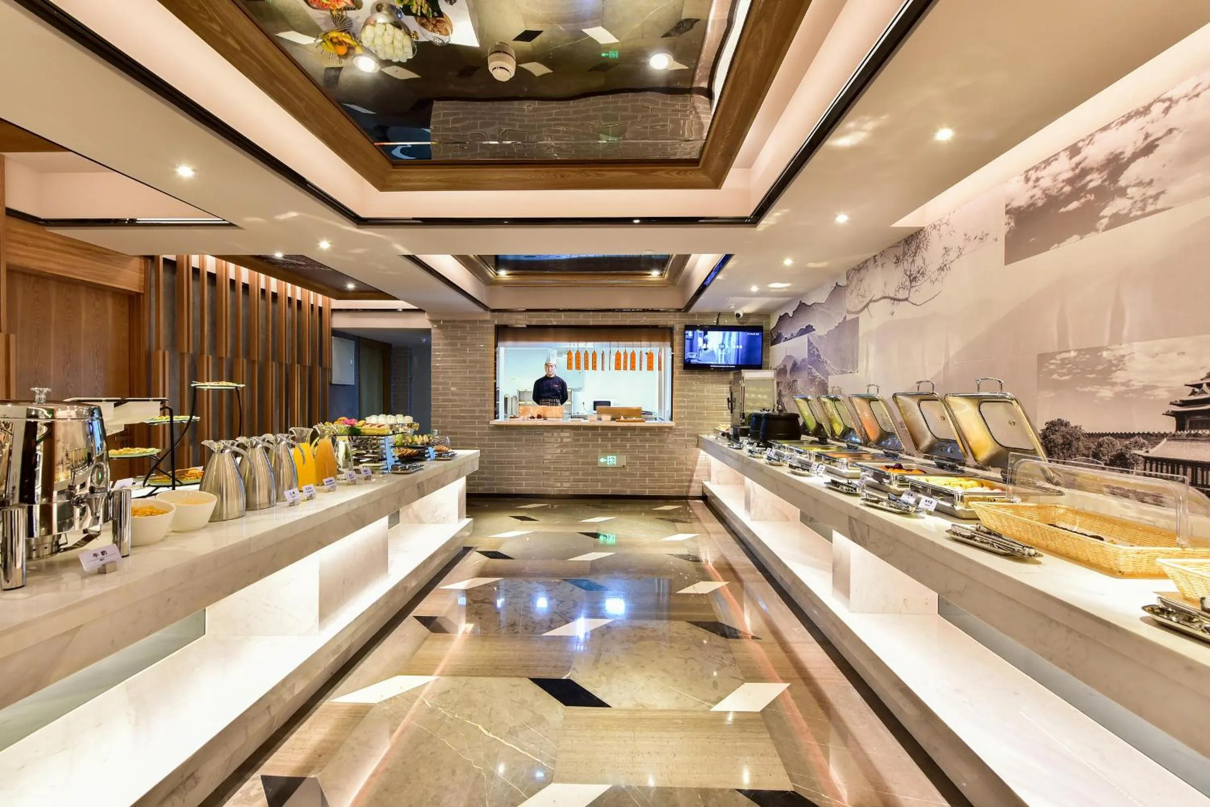 Buffet breakfast in Atour Hotel Beijing Fuxingmen