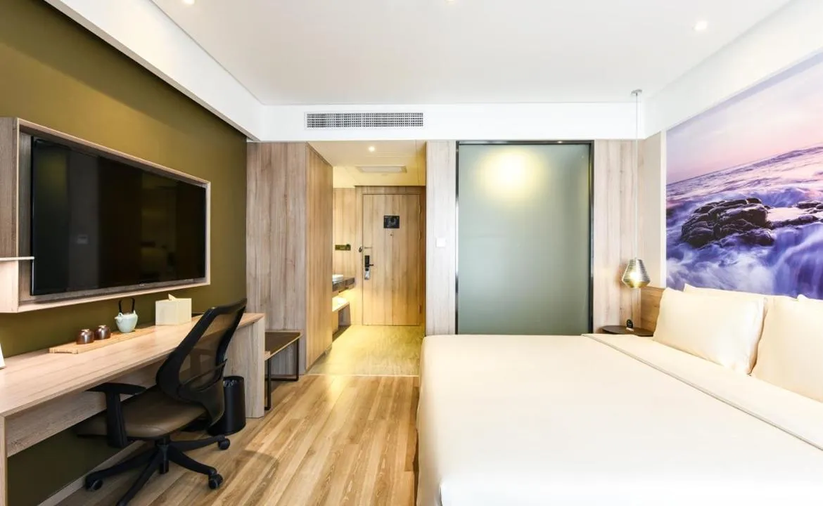 Bed in Atour Hotel Dalian Development Zone Jinma Road
