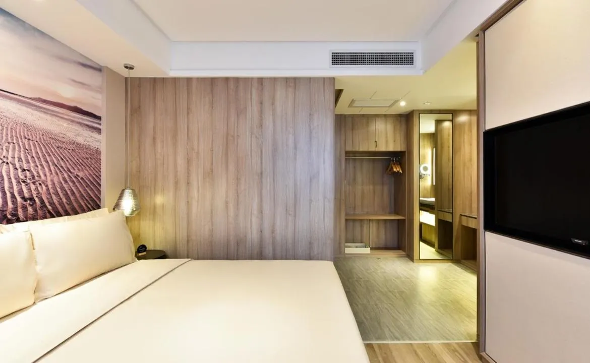 Bed in Atour Hotel Dalian Development Zone Jinma Road