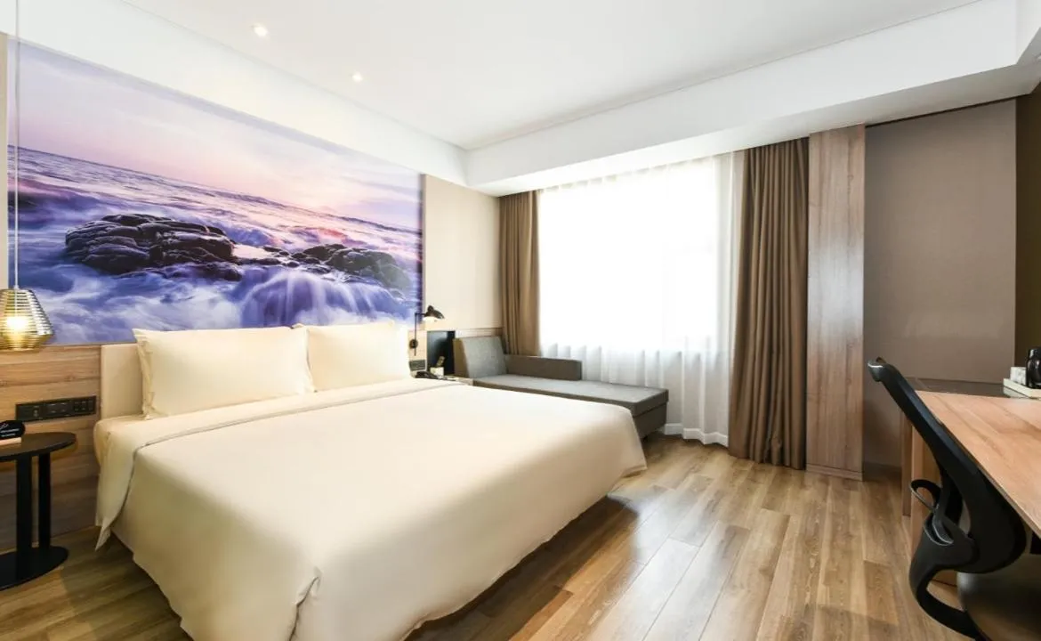 Bed in Atour Hotel Dalian Development Zone Jinma Road