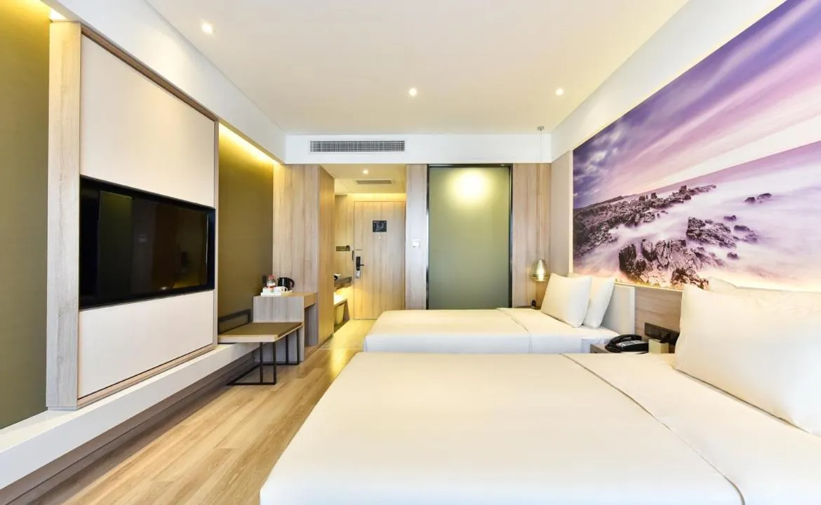 Bed in Atour Hotel Dalian Development Zone Jinma Road