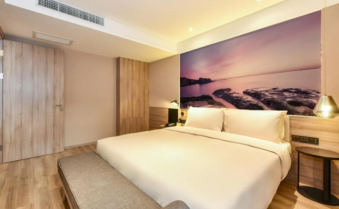 Bed in Atour Hotel Dalian Development Zone Jinma Road