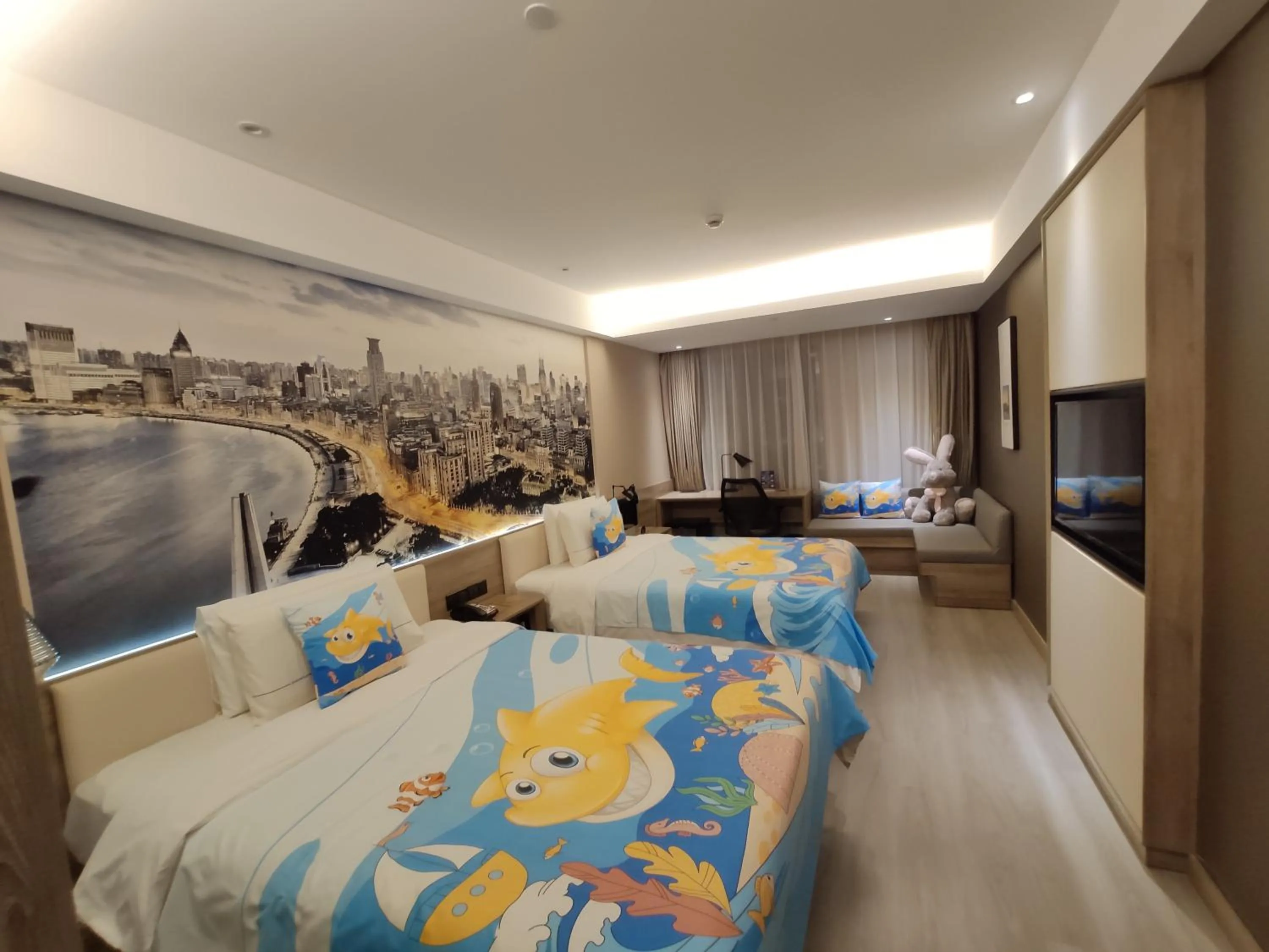 Bed in Atour Hotel Shanghai Lujiazui Babaiban