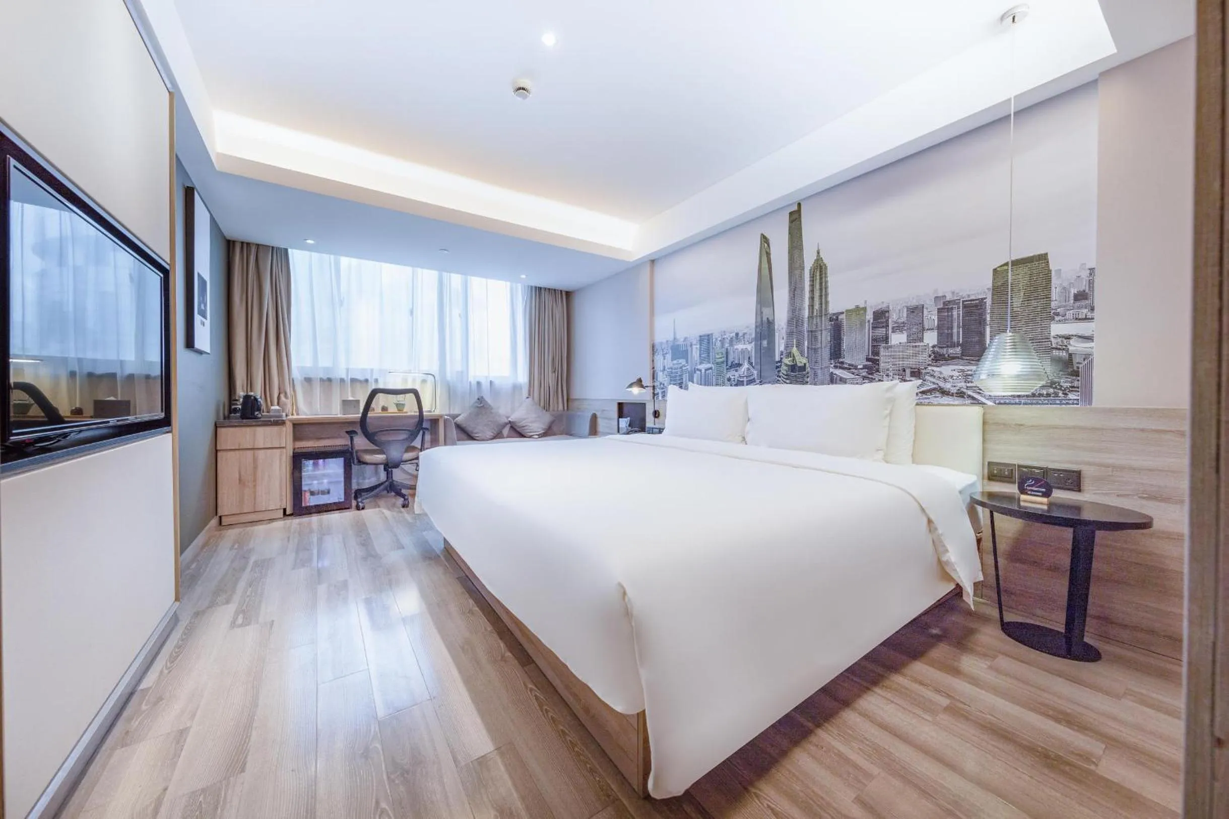 Bed in Atour Hotel Shanghai Lujiazui Babaiban