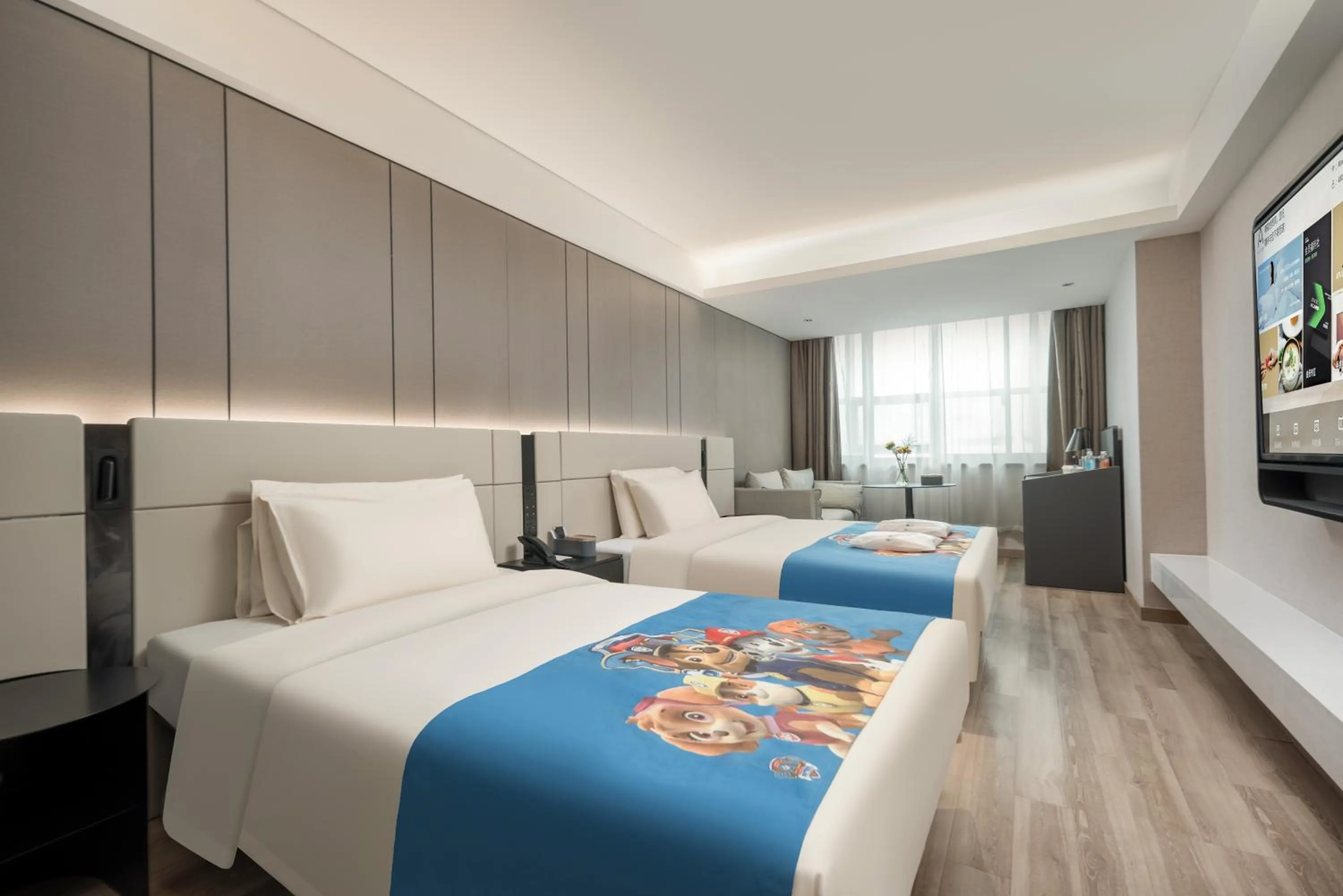 Bed in Atour Hotel Qingdao Olympic Sailing Center May Fourth Square