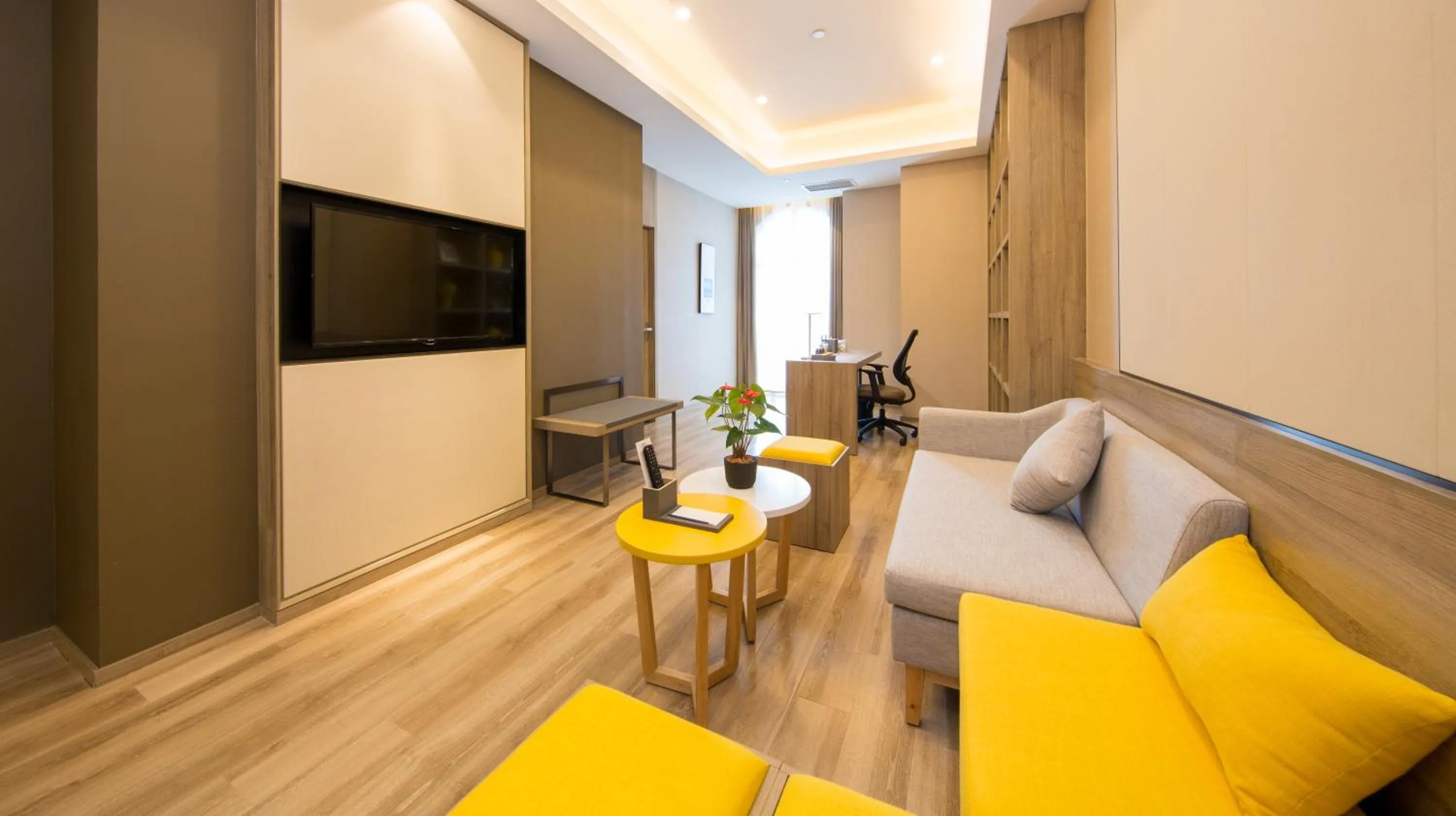 Living room in Atour Hotel Chongqing Hongyadong Riverview