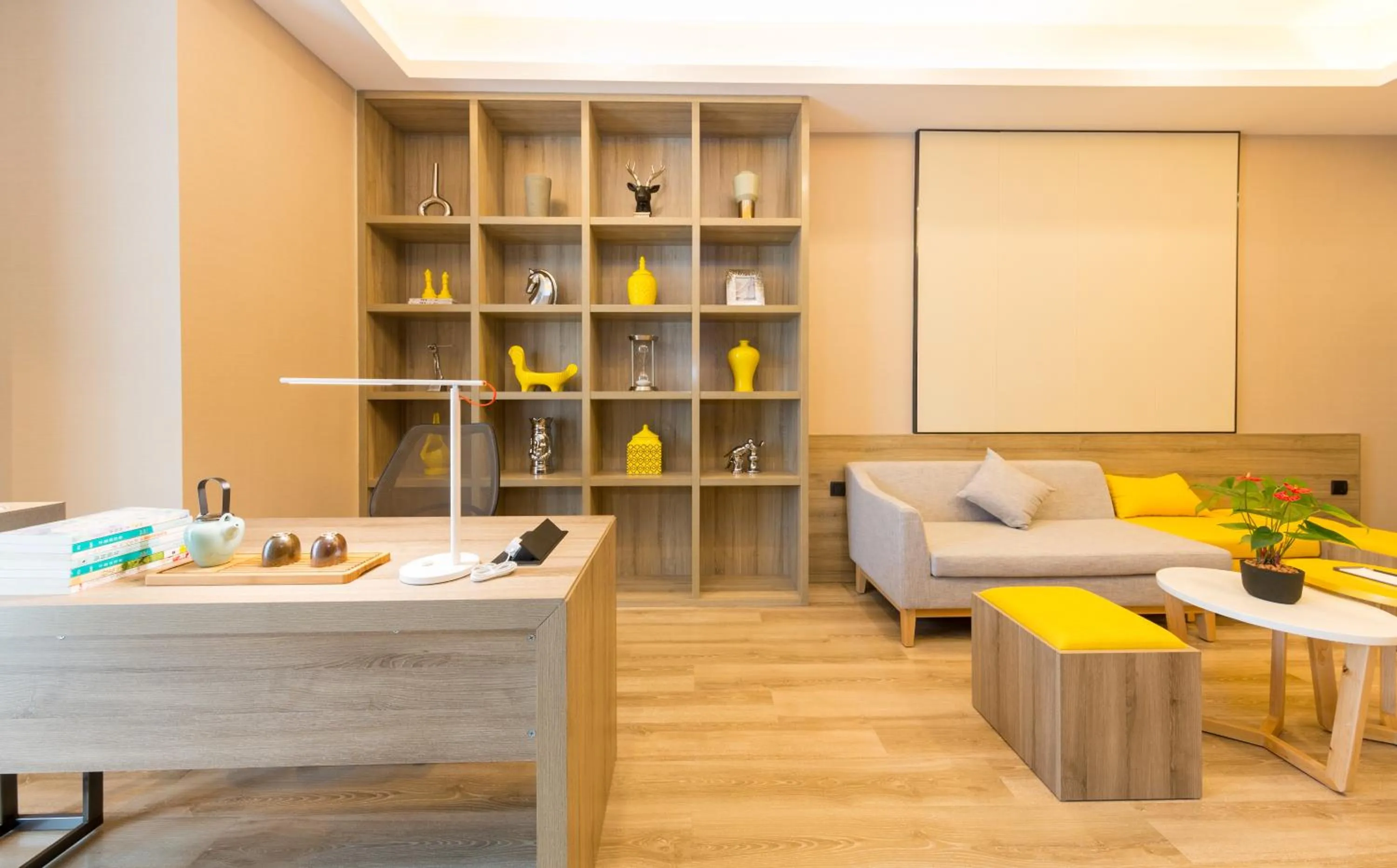 Living room in Atour Hotel Chongqing Hongyadong Riverview