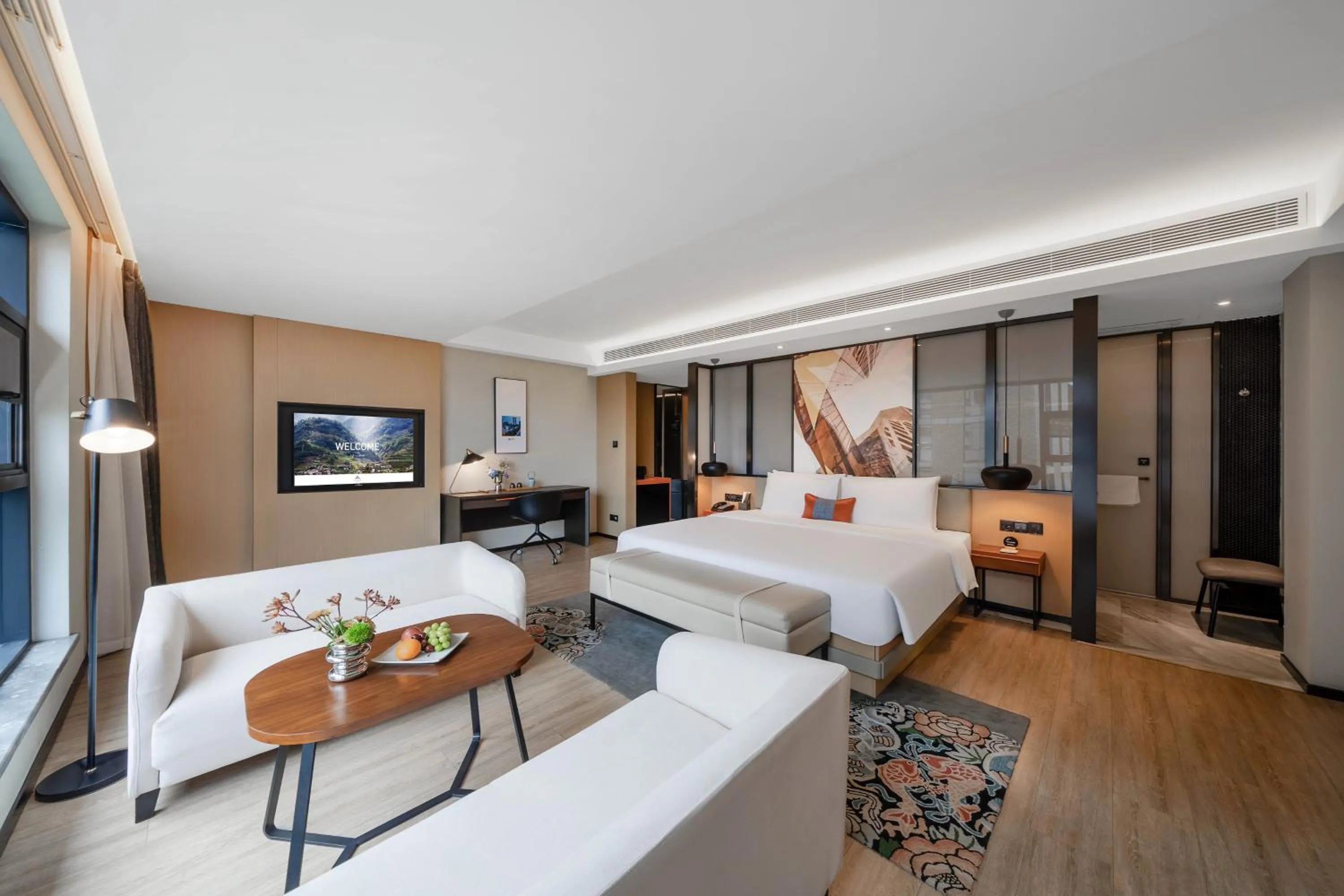 Bed in Atour S Hotel Chengdu Taikoo Li