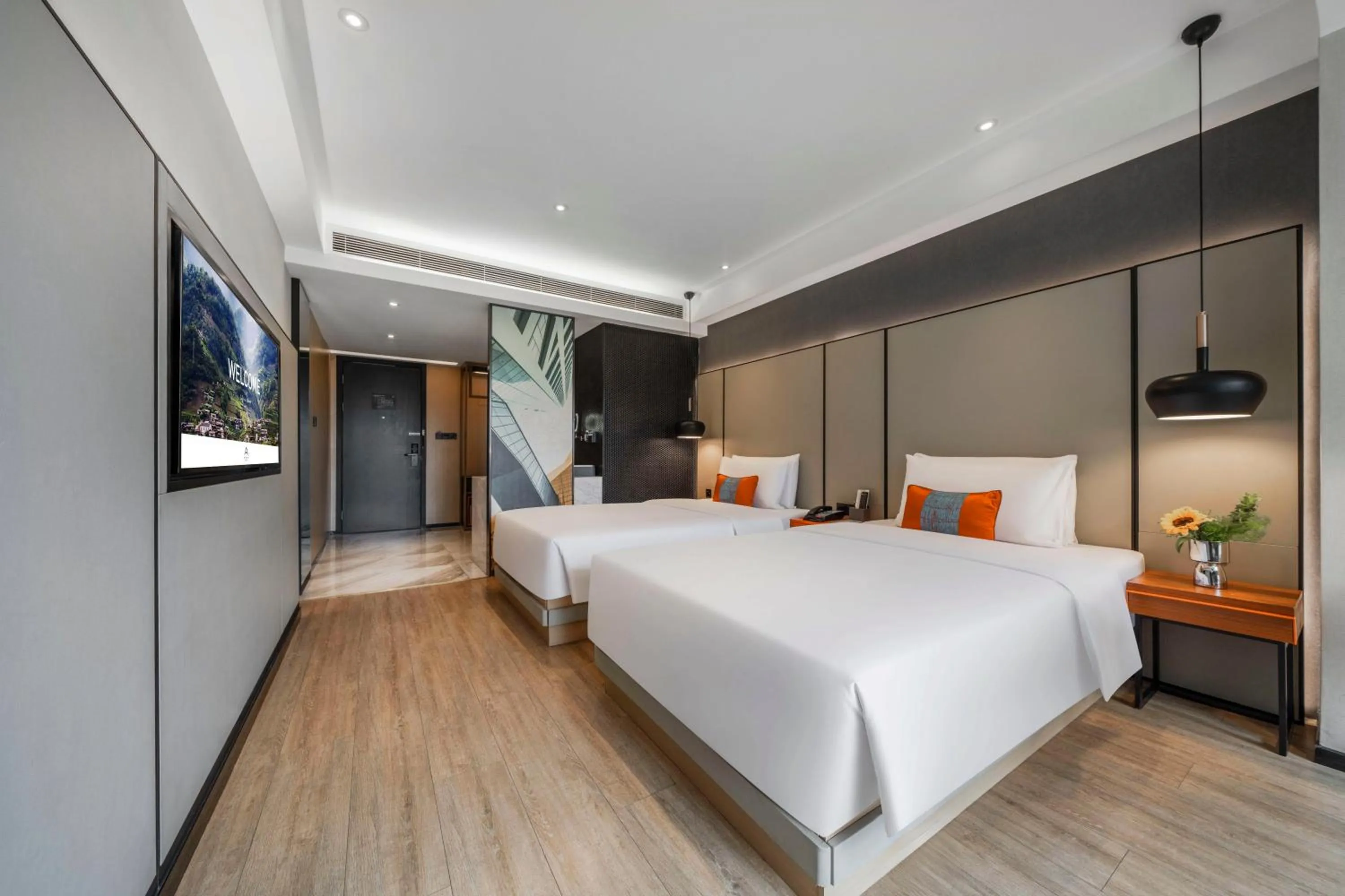 Bed in Atour S Hotel Chengdu Taikoo Li