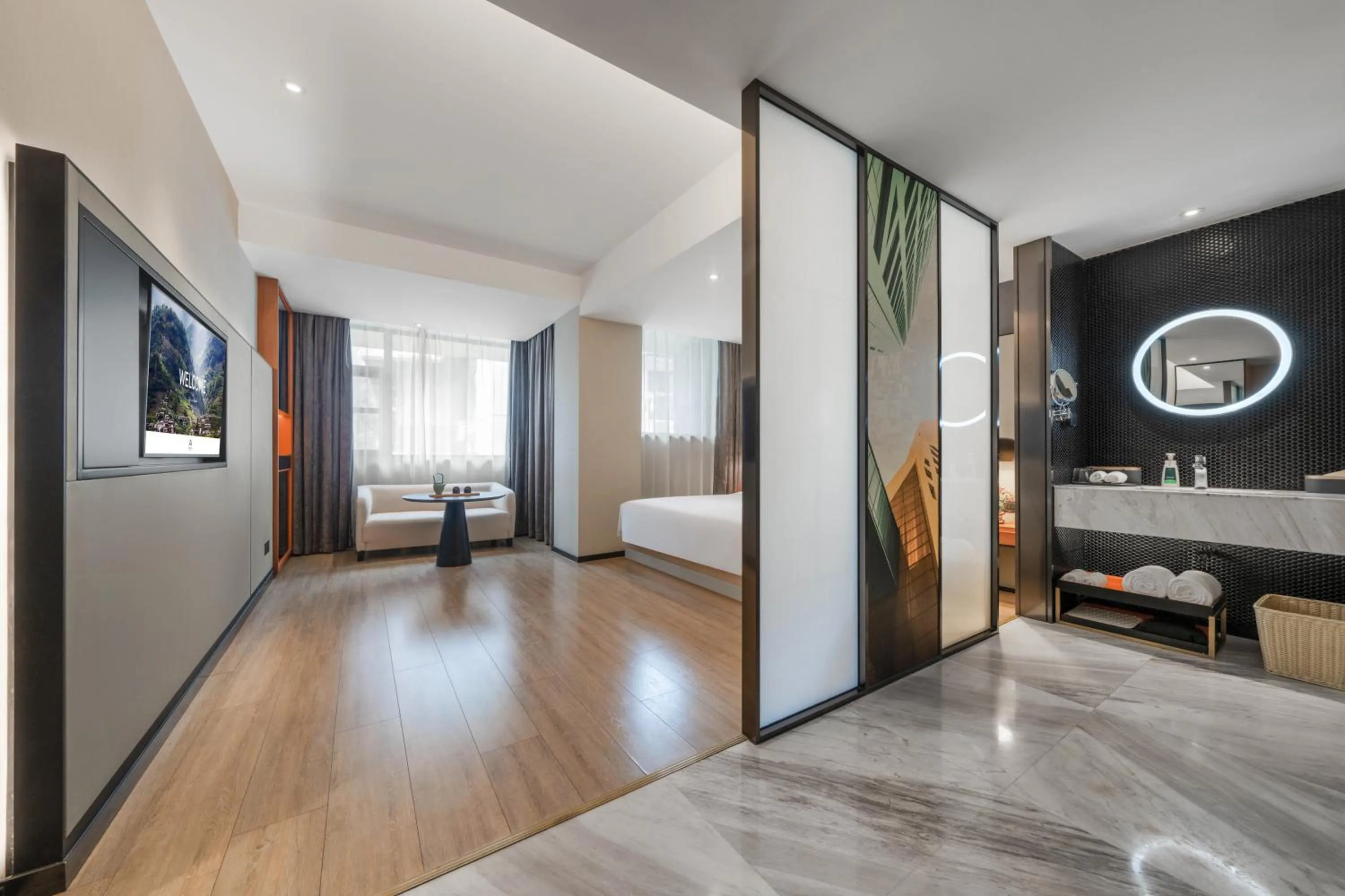 Bed in Atour S Hotel Chengdu Taikoo Li