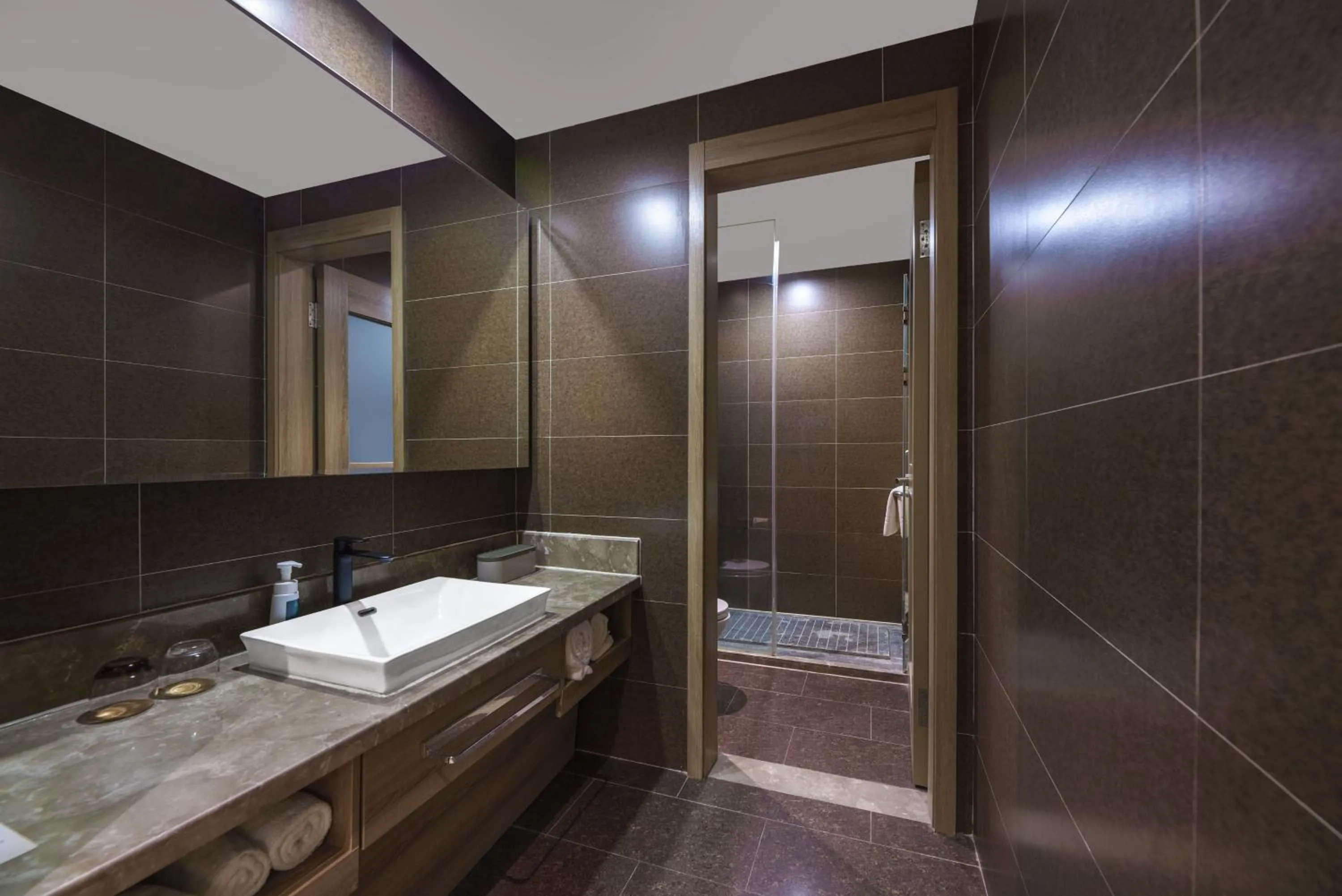 Bathroom in Atour Hotel Xi'an Bell Tower North Street Station