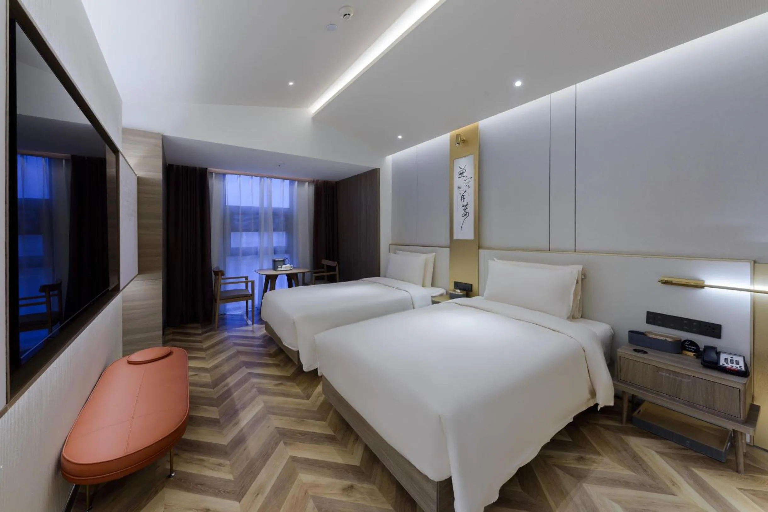 Bed in Atour S Hotel Beijing Zhongguancun Beiwai