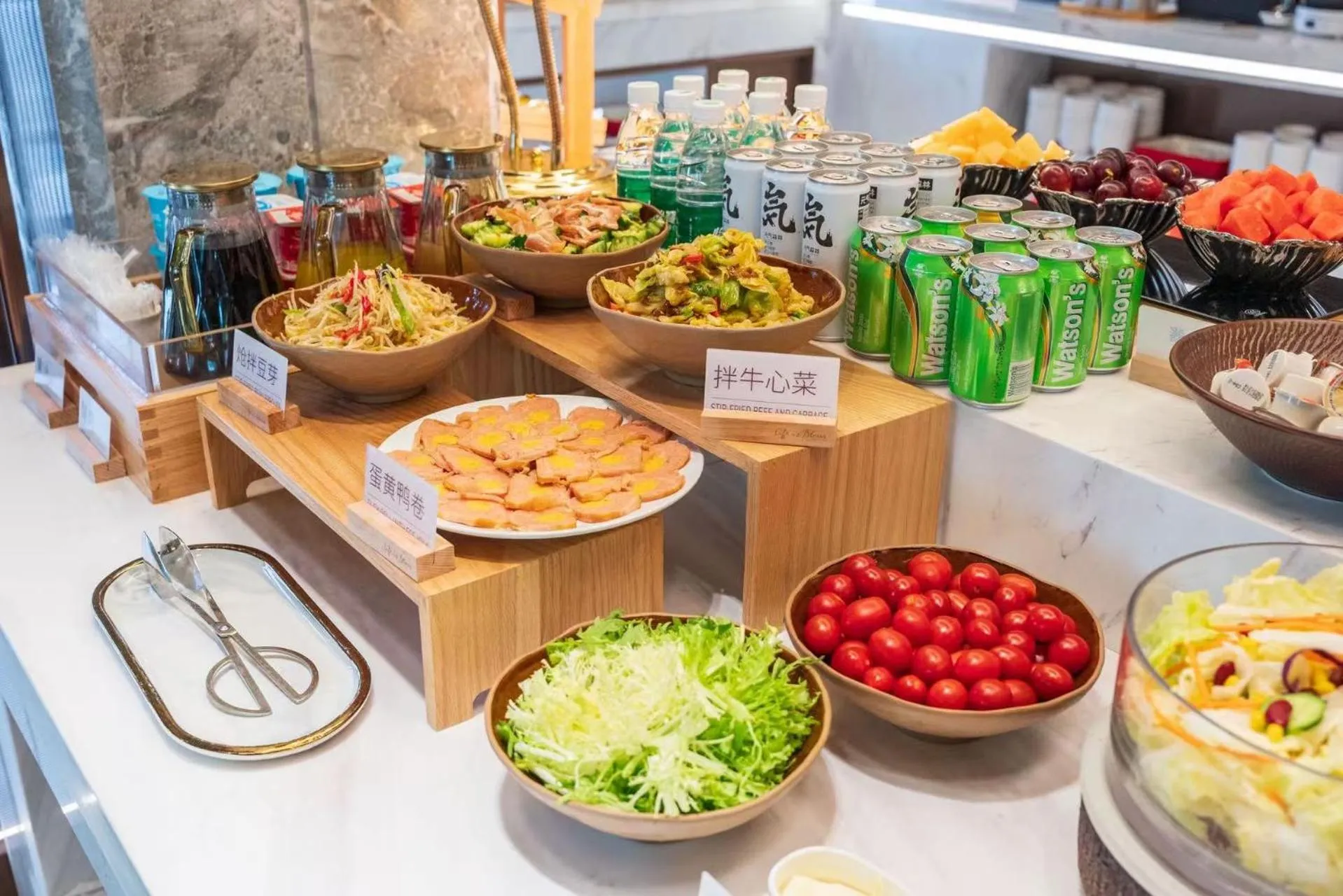 Buffet breakfast in Dalian Airport Yingke Road Atour Hotel