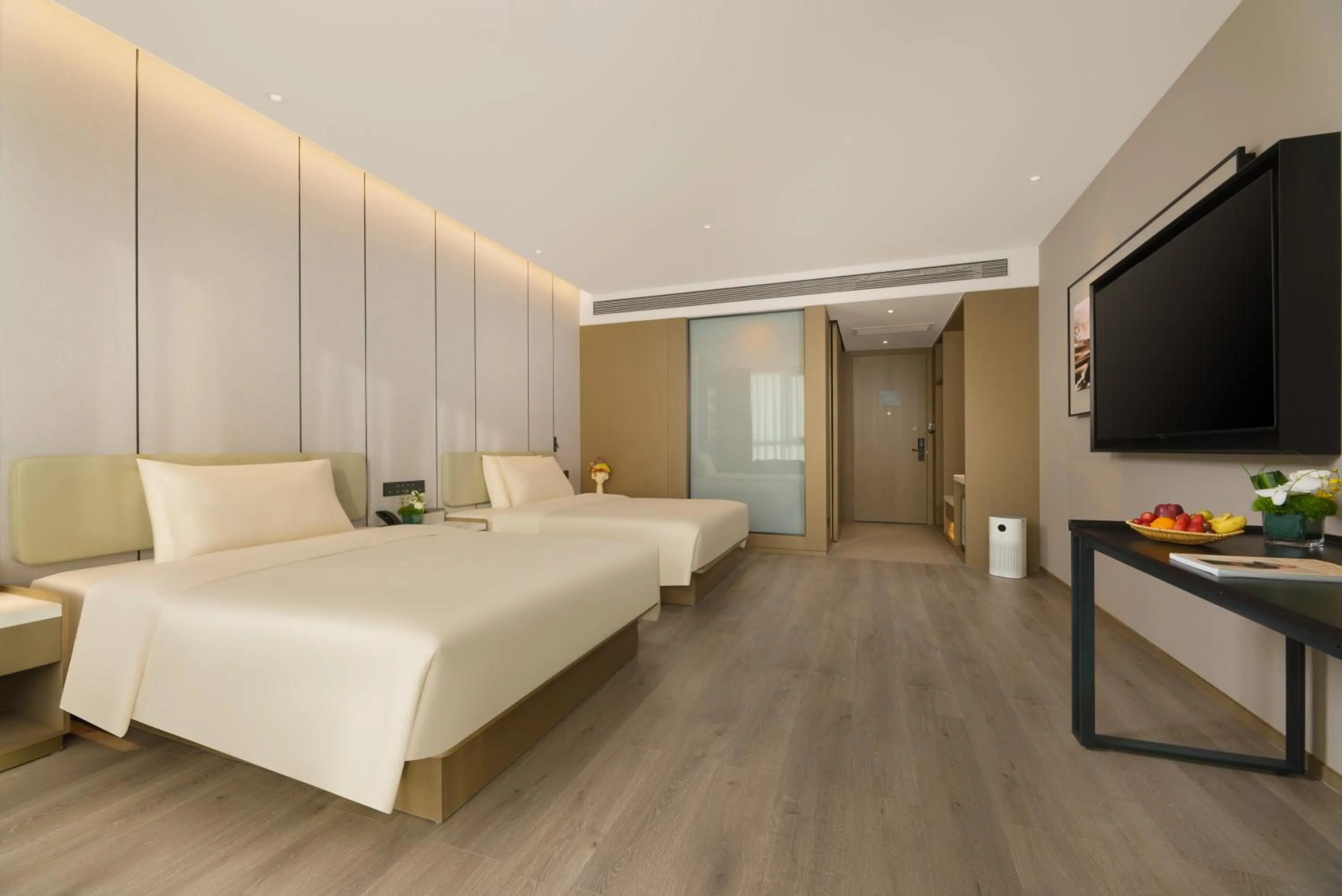 Bed in Atour Hotel Jinan West Railway Station