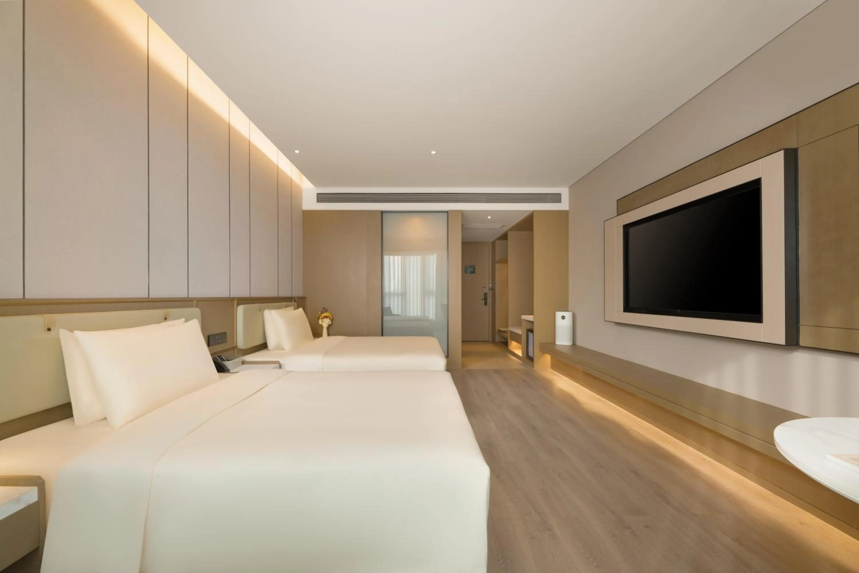 Bed in Atour Hotel Jinan West Railway Station