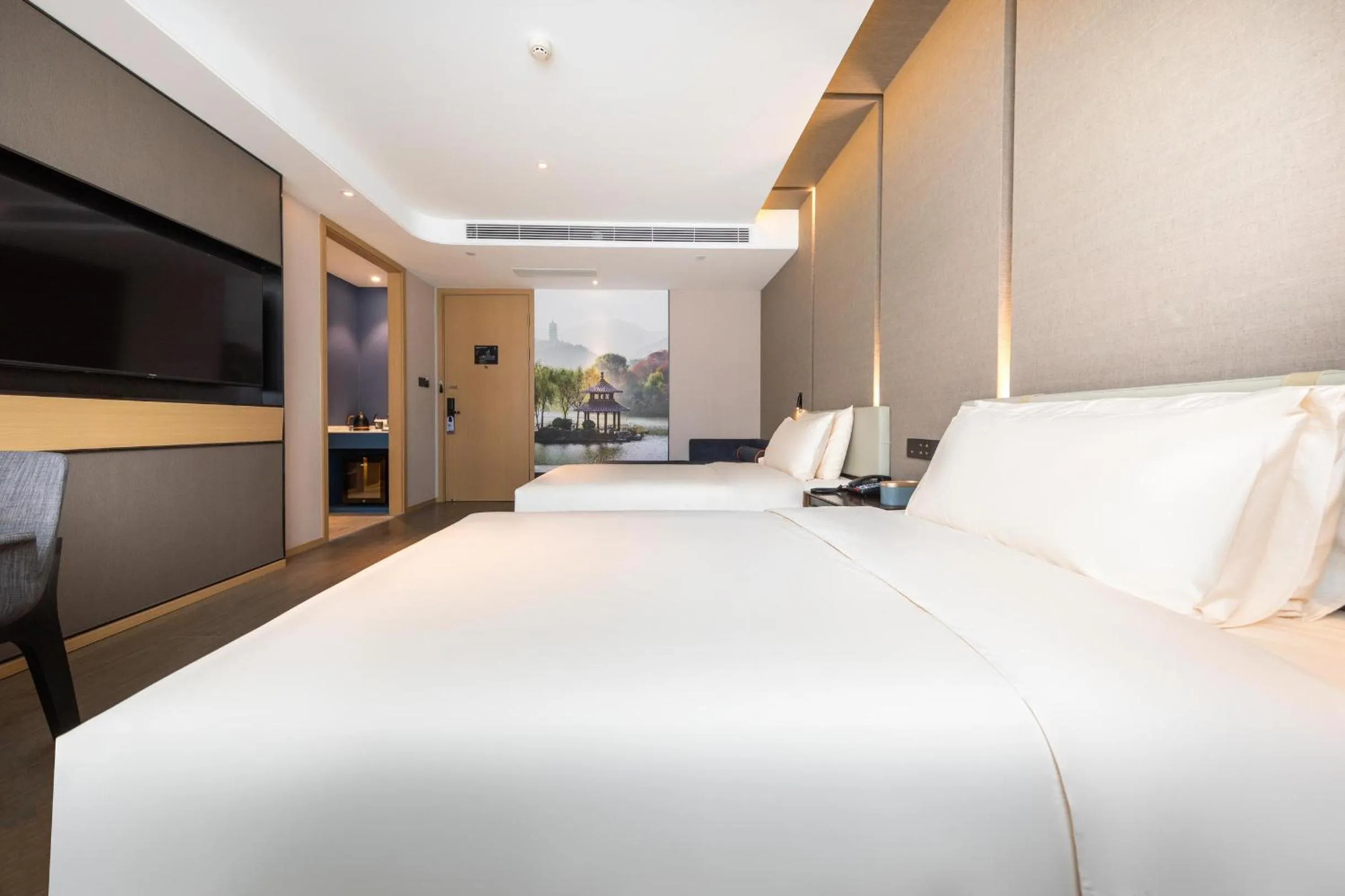 Bed in Atour S Hotel Jinan Baotu Spring