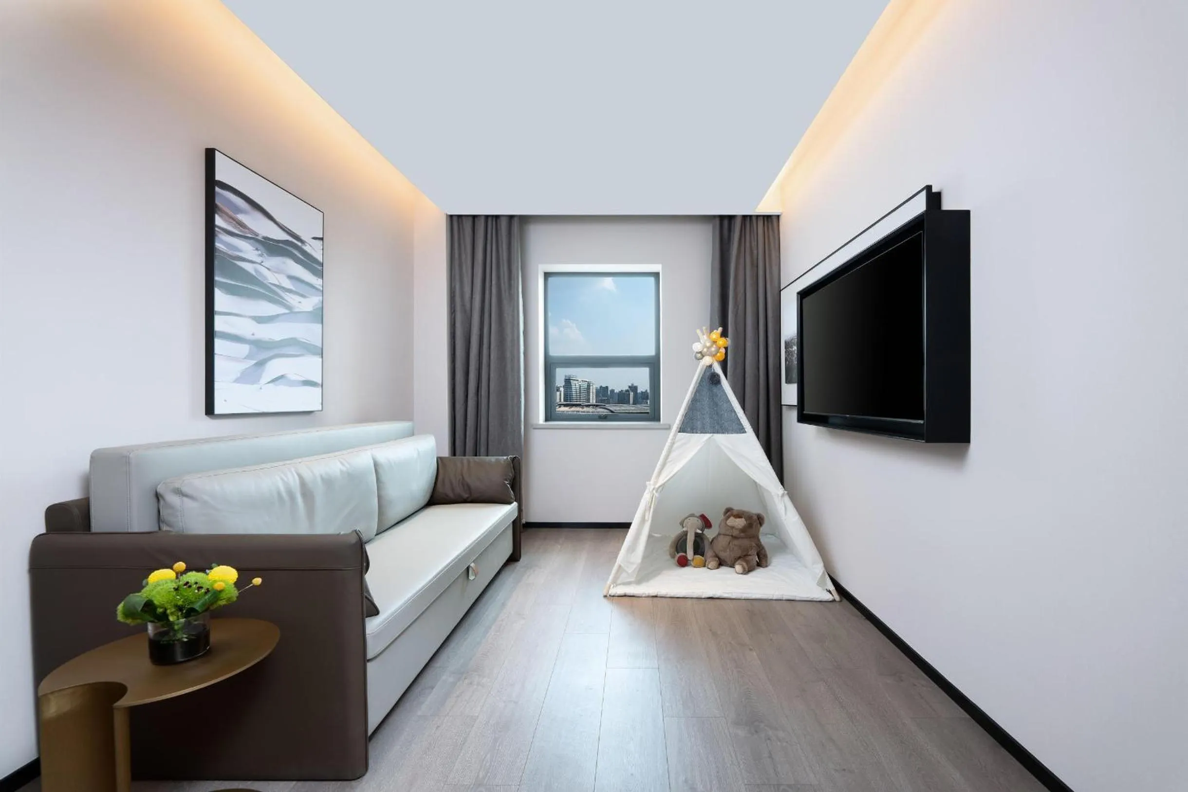 Bed in Atour Hotel Changsha Pedestrian Street IFC Center