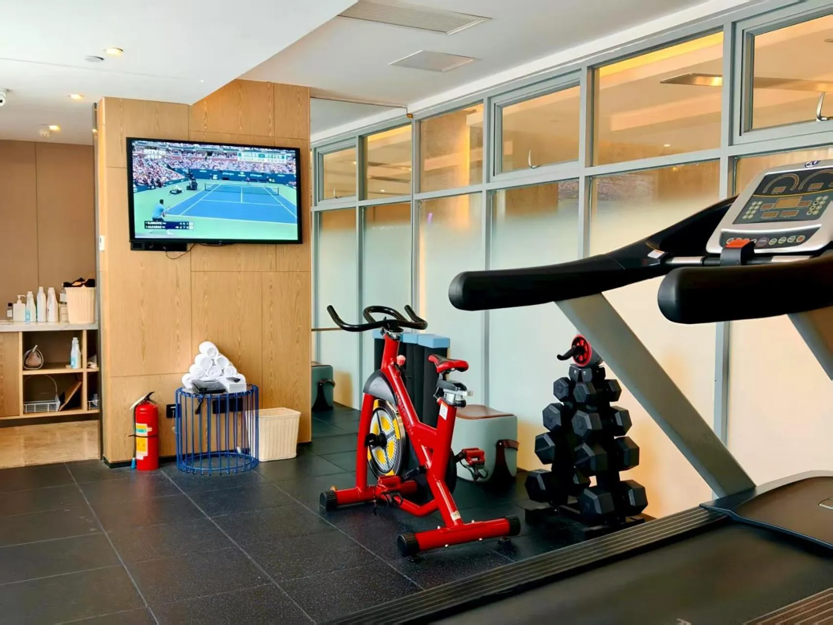 Fitness centre/facilities in Atour X Hotel Zhujiang New Town Tianhe Park Station Guangzhou close to Canton Fair -Free shuttle bus to Canton Fair