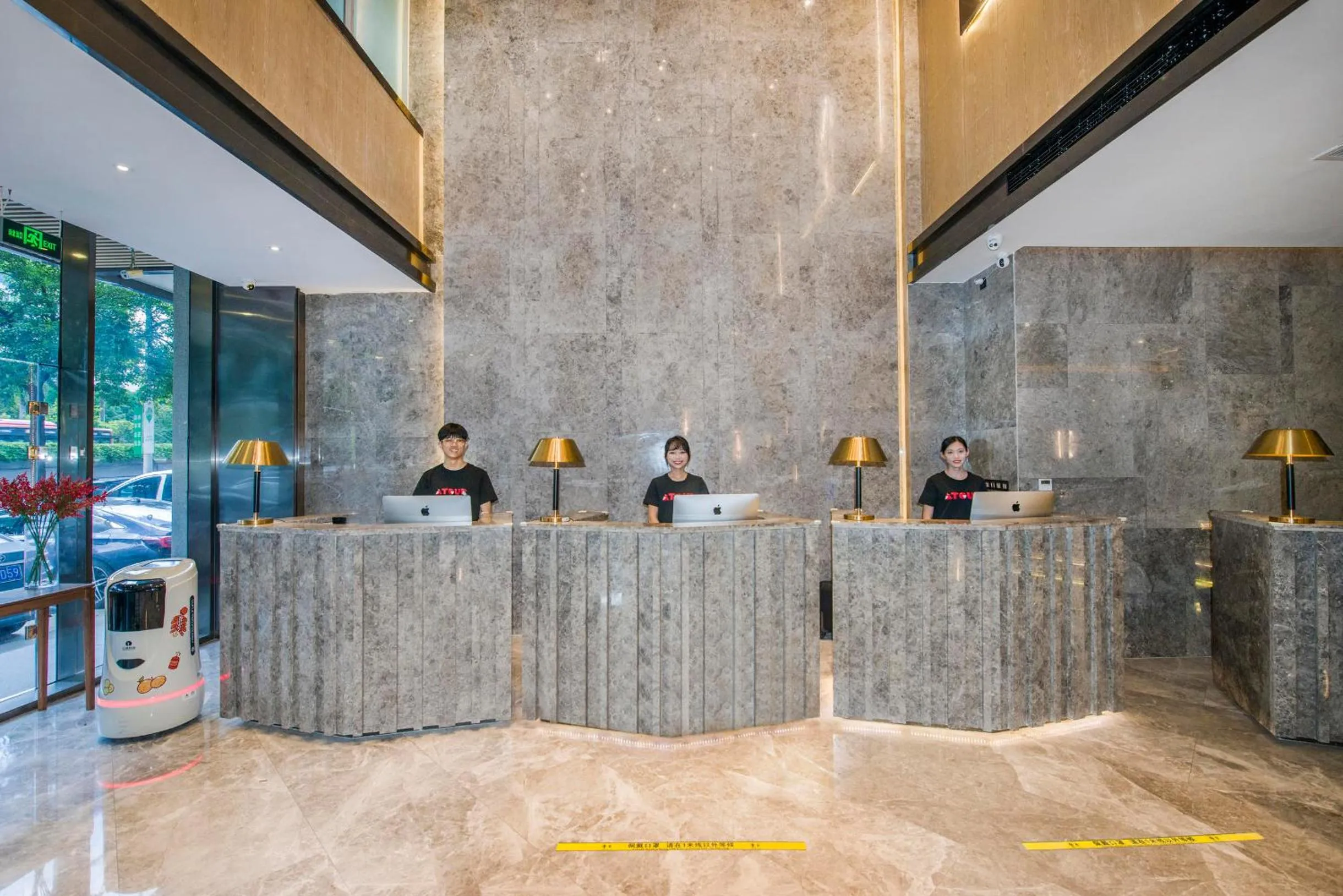 Lobby or reception in Atour X Hotel Zhujiang New Town Tianhe Park Station Guangzhou close to Canton Fair -Free shuttle bus to Canton Fair