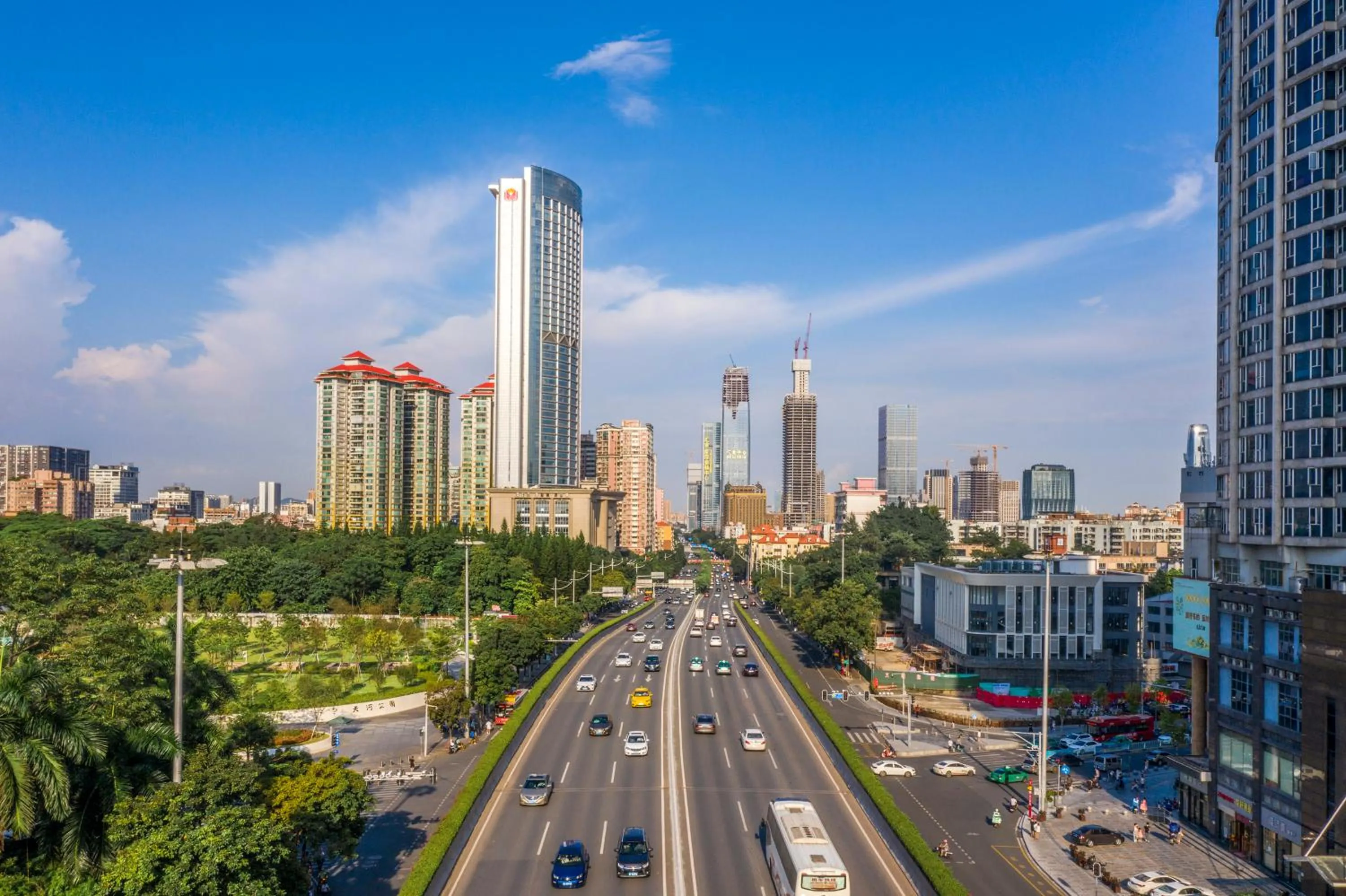 Property building in Atour X Hotel Zhujiang New Town Tianhe Park Station Guangzhou close to Canton Fair -Free shuttle bus to Canton Fair