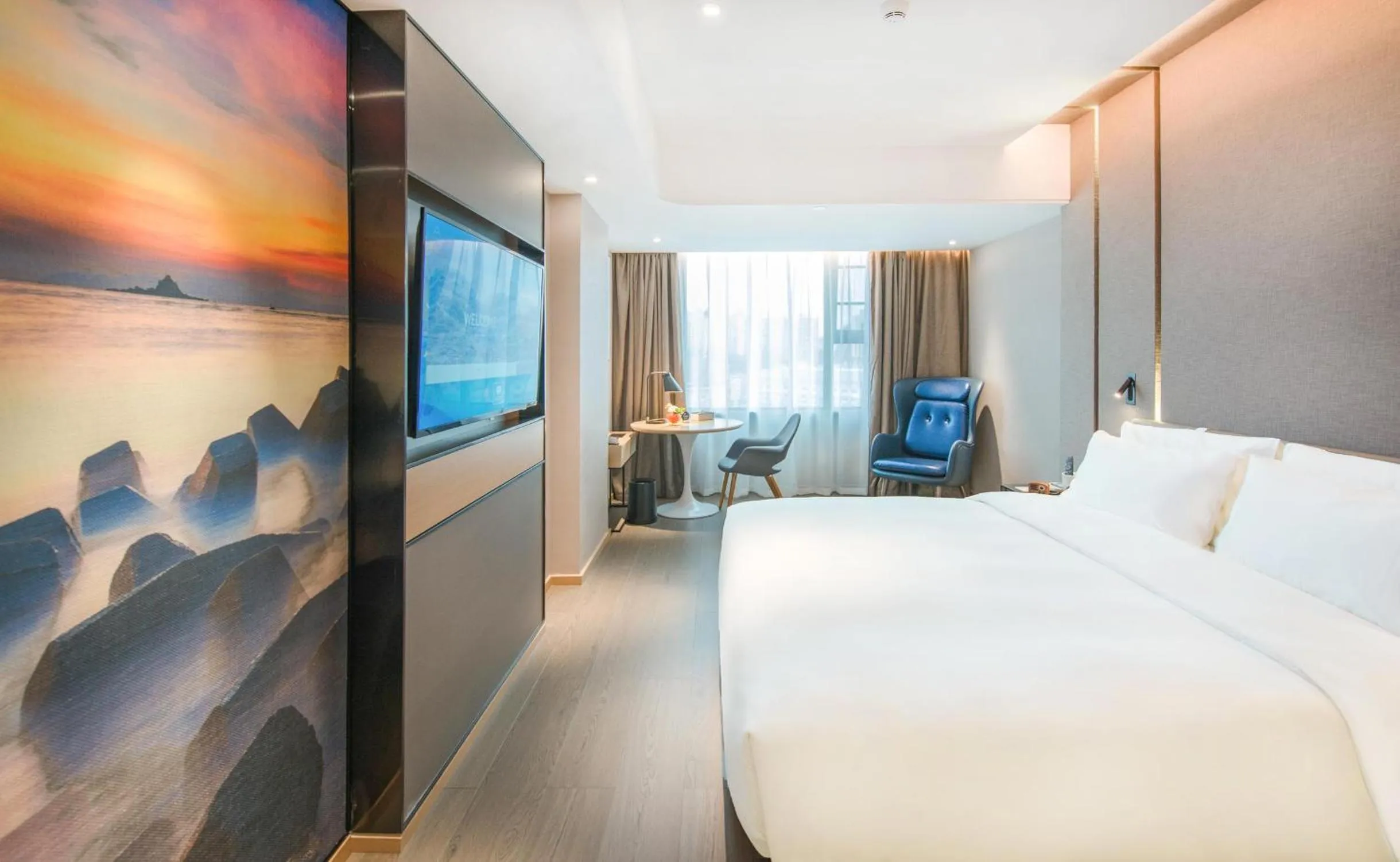 Bed in Atour Hotel Shenzhen Baoan International Airport