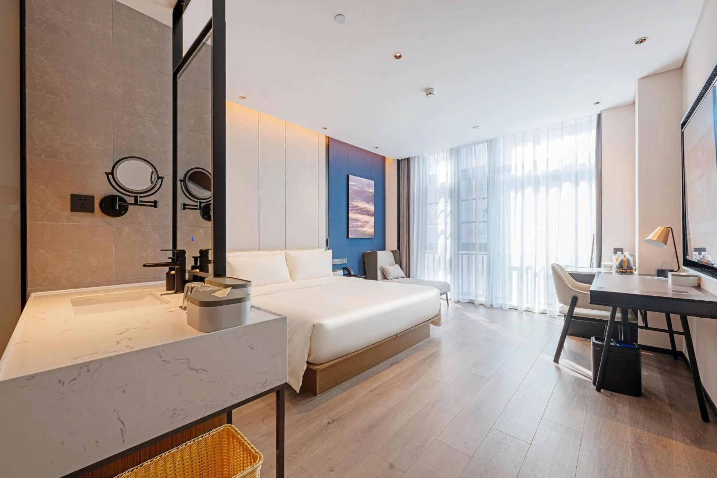 Bed in Atour Hotel Shenzhen Baoan Vanke Star City