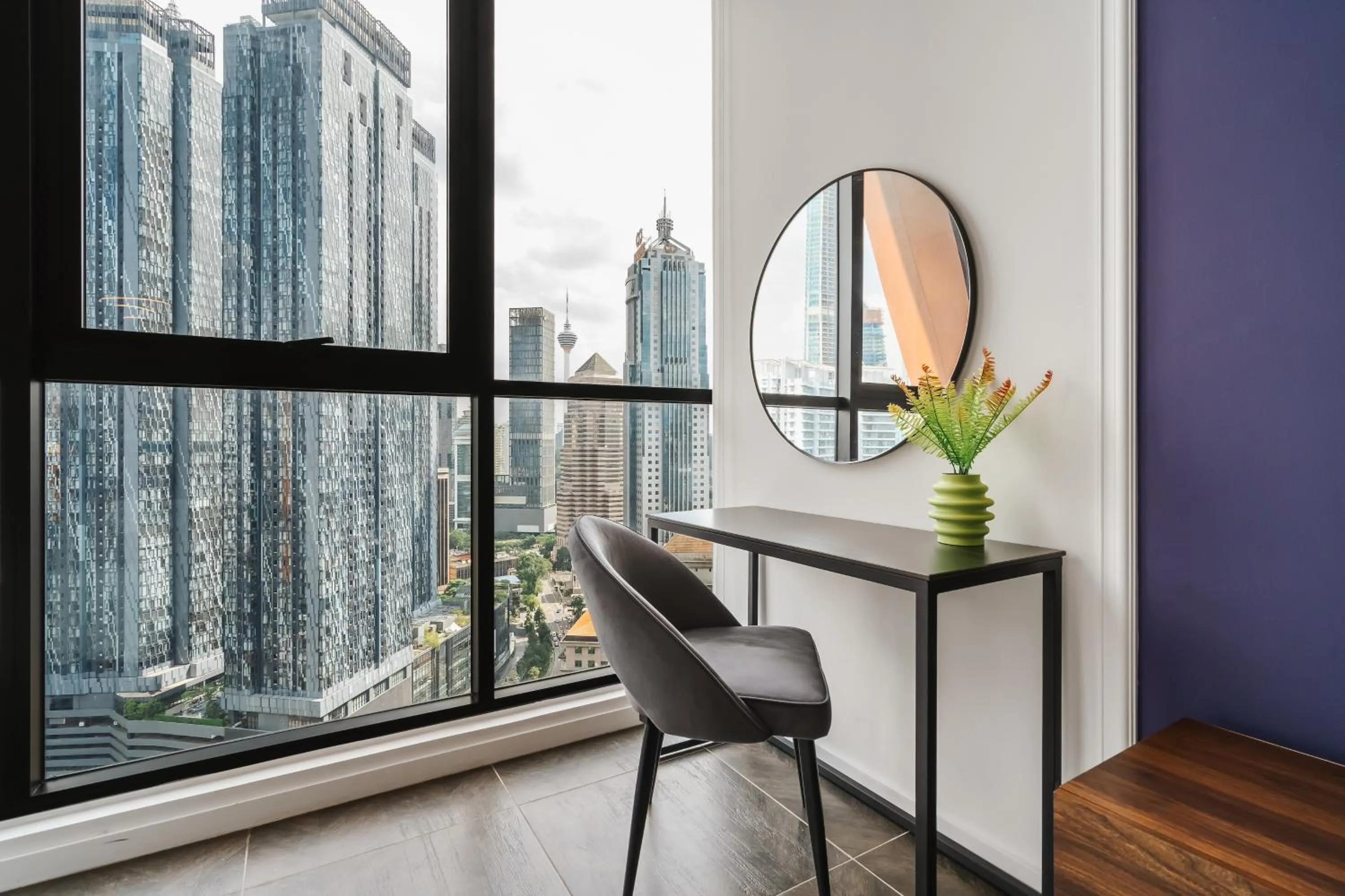 Bird's eye view in Scarletz KLCC Apartments by soulasia