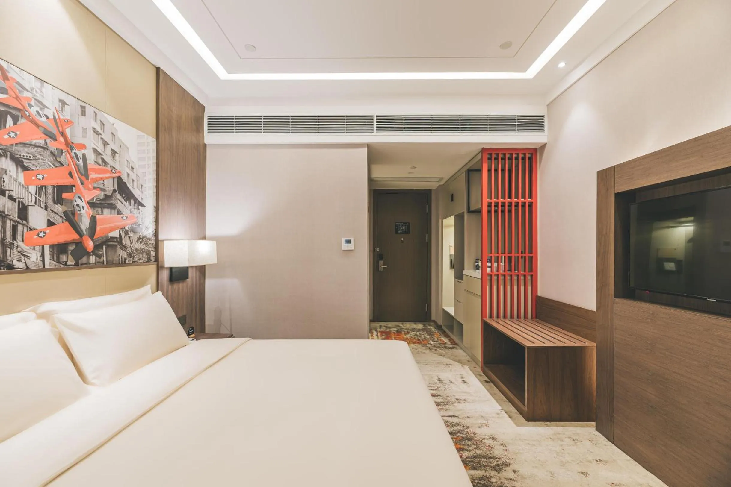 Bedroom, Bed in Atour Hotel Guanyin Bridge Chongqing
