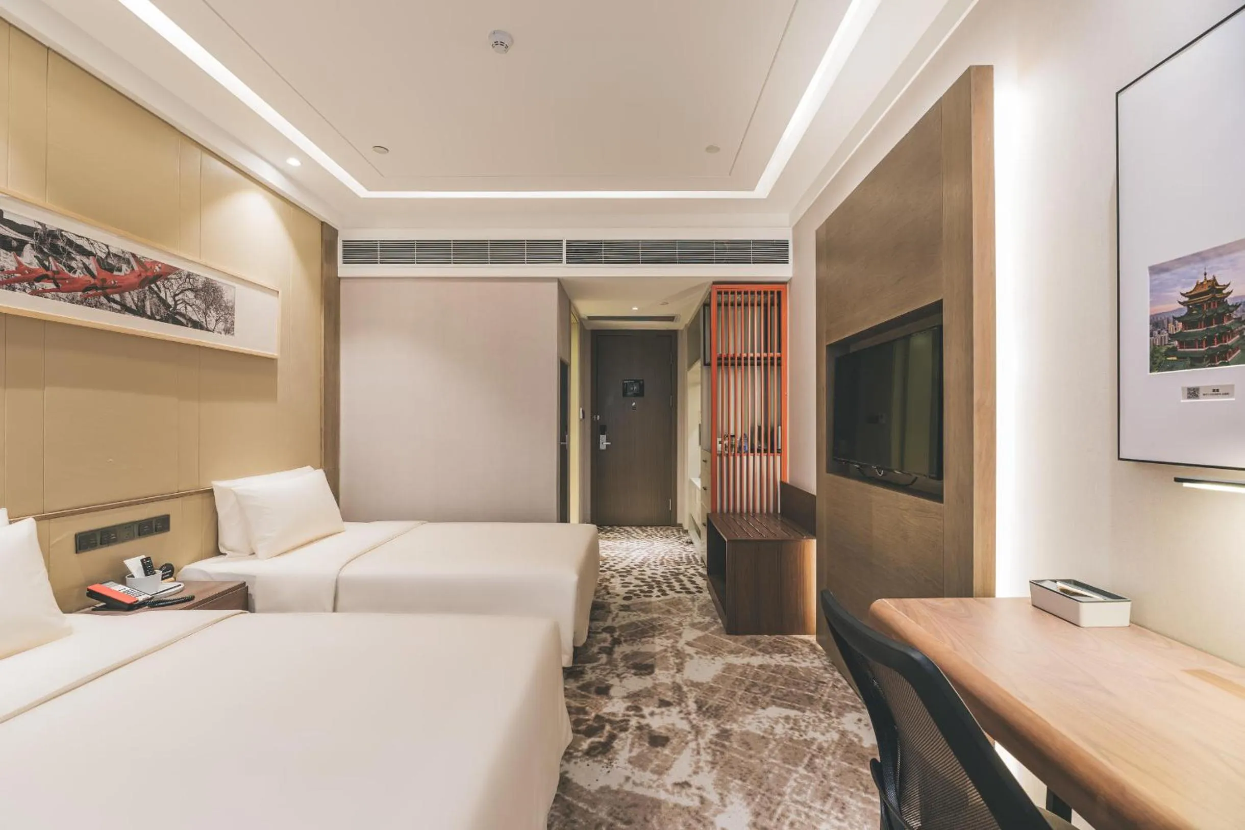 Bedroom, Bed in Atour Hotel Guanyin Bridge Chongqing