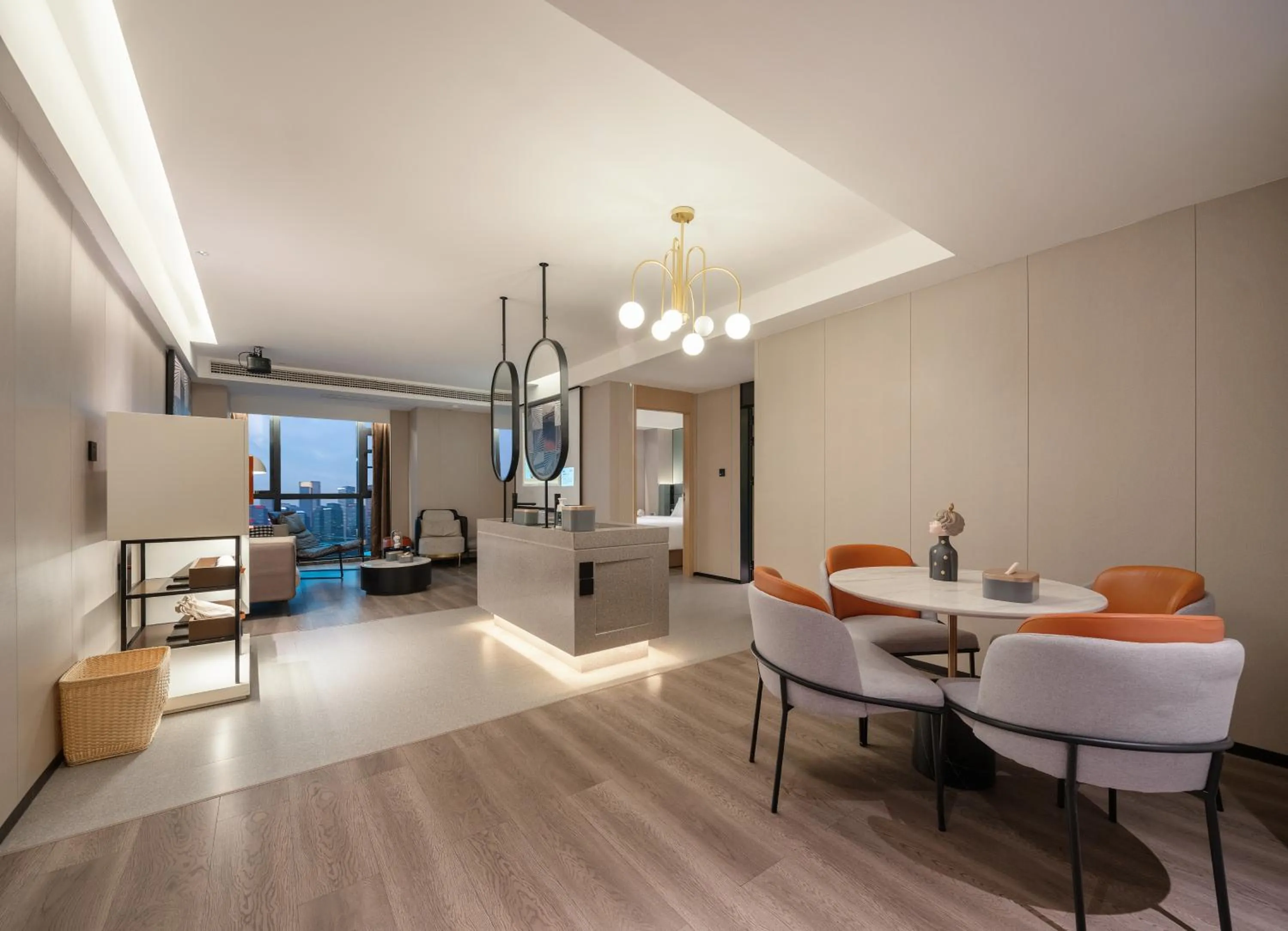 Living room in Atour S Hotel Chongqing Jiefangbei Hongyadong Riverview