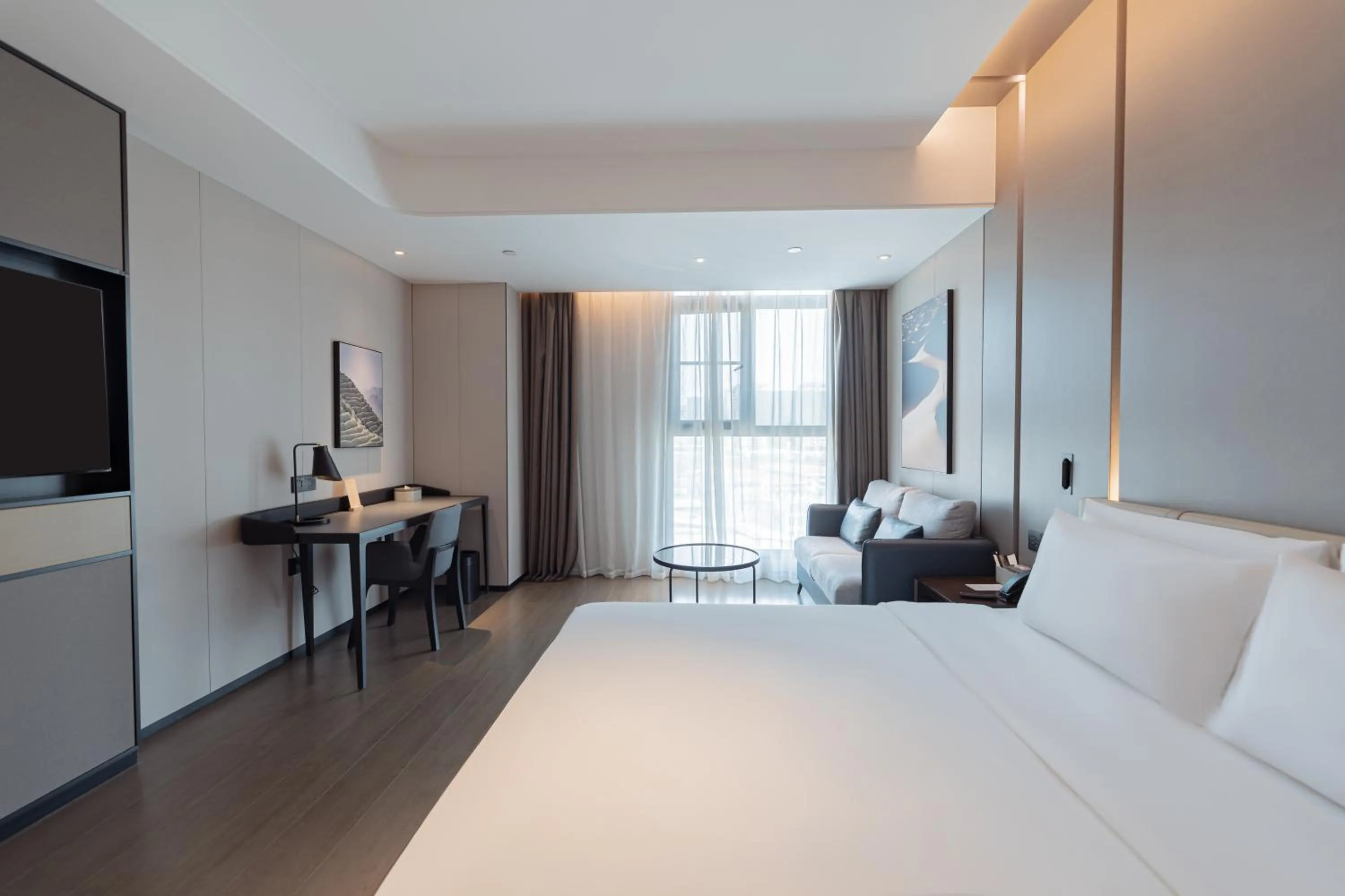 Bed in Atour Hotel Chongqing Qibo Center