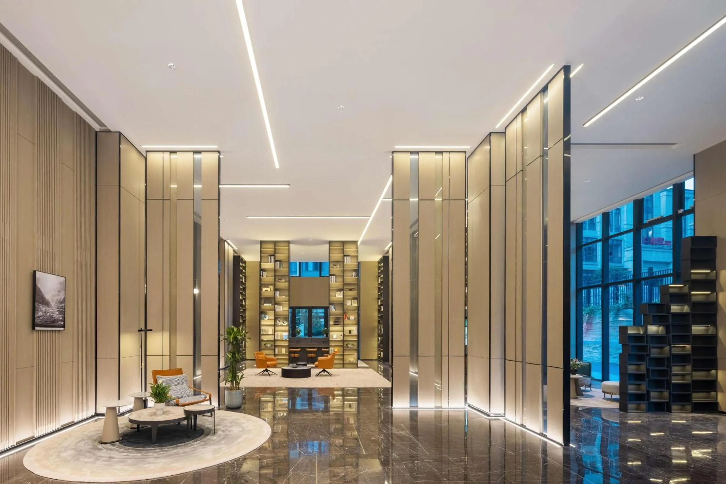 Seating area in Atour Hotel Chongqing Qibo Center