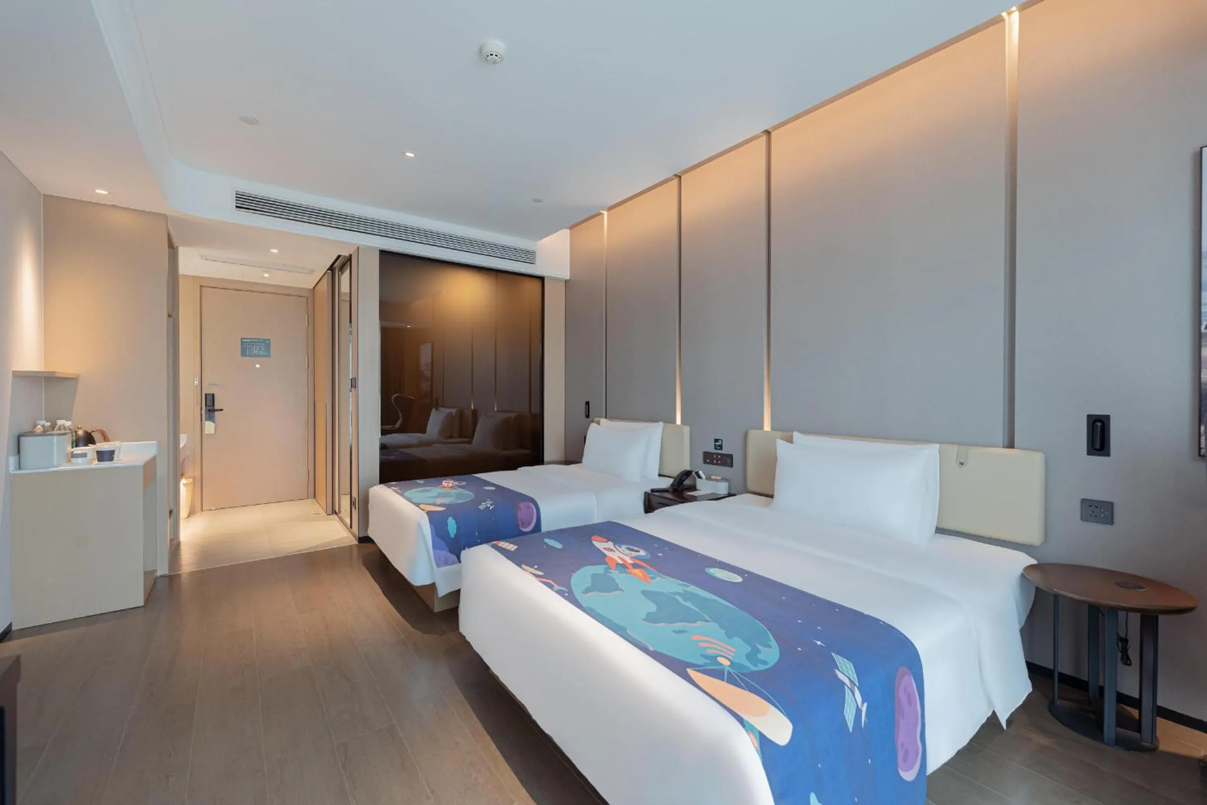 Bed in Atour Hotel Chongqing Qibo Center